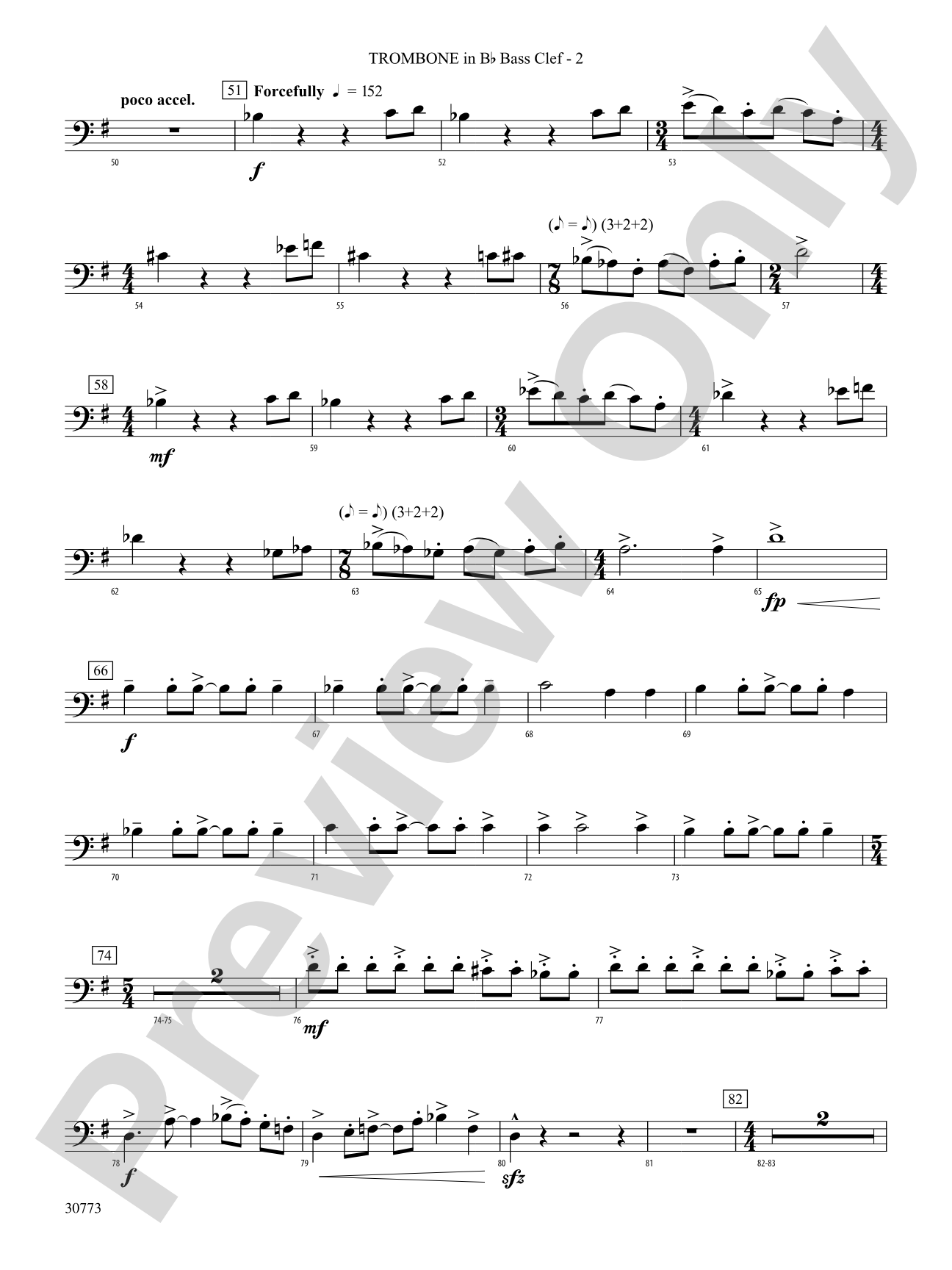 Sun Peaks: (wp) 1st B-flat Trombone B.C.