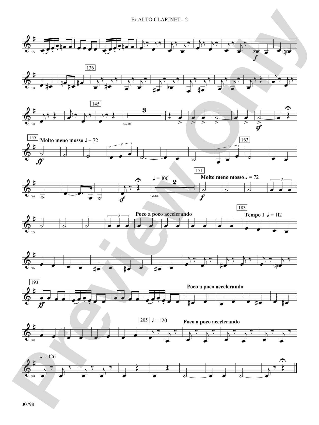 Finale (from Serenade for Strings in C Major, Op. 48, Movement #4 (Terma Russo)): (wp) E-flat Alto Clarinet