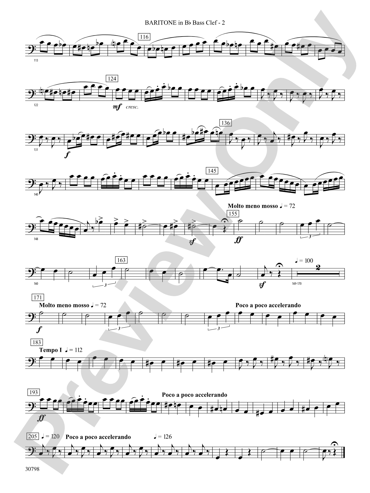 Finale (from Serenade for Strings in C Major, Op. 48, Movement #4 (Terma Russo)): (wp) B-flat Baritone B.C.
