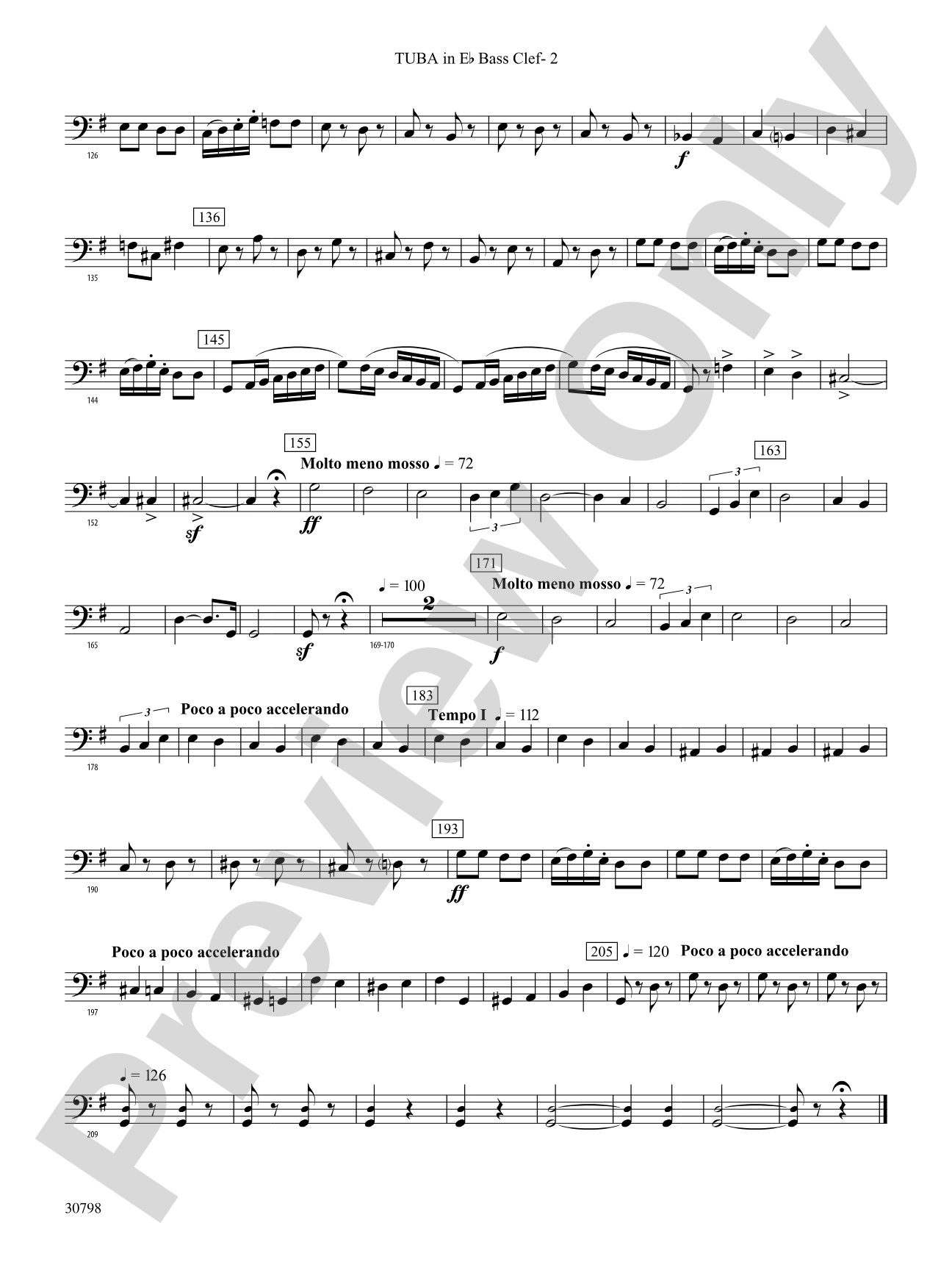Finale (from Serenade for Strings in C Major, Op. 48, Movement #4 (Terma Russo)): (wp) E-flat Tuba B.C.