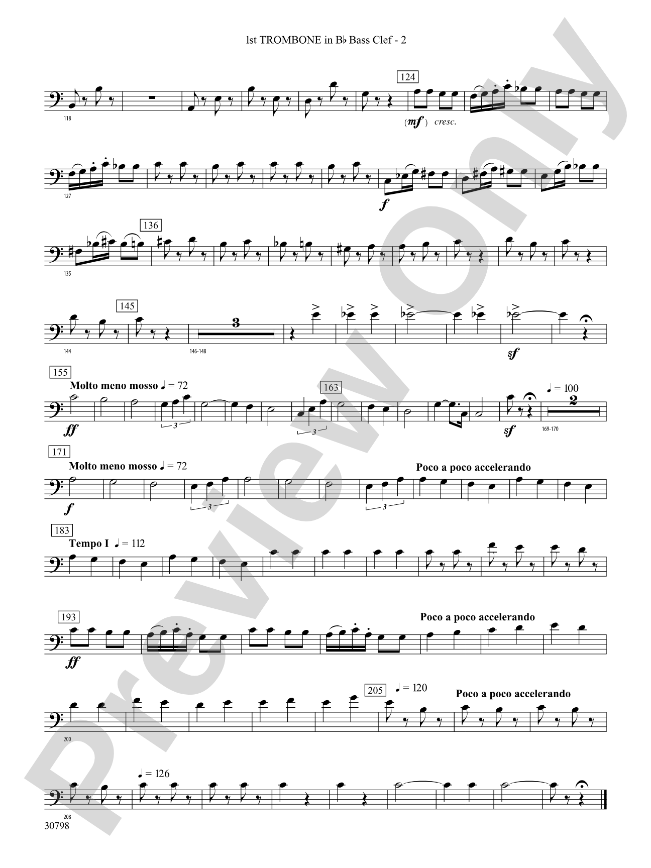 Finale (from Serenade for Strings in C Major, Op. 48, Movement #4 (Terma Russo)): (wp) 1st B-flat Trombone B.C.