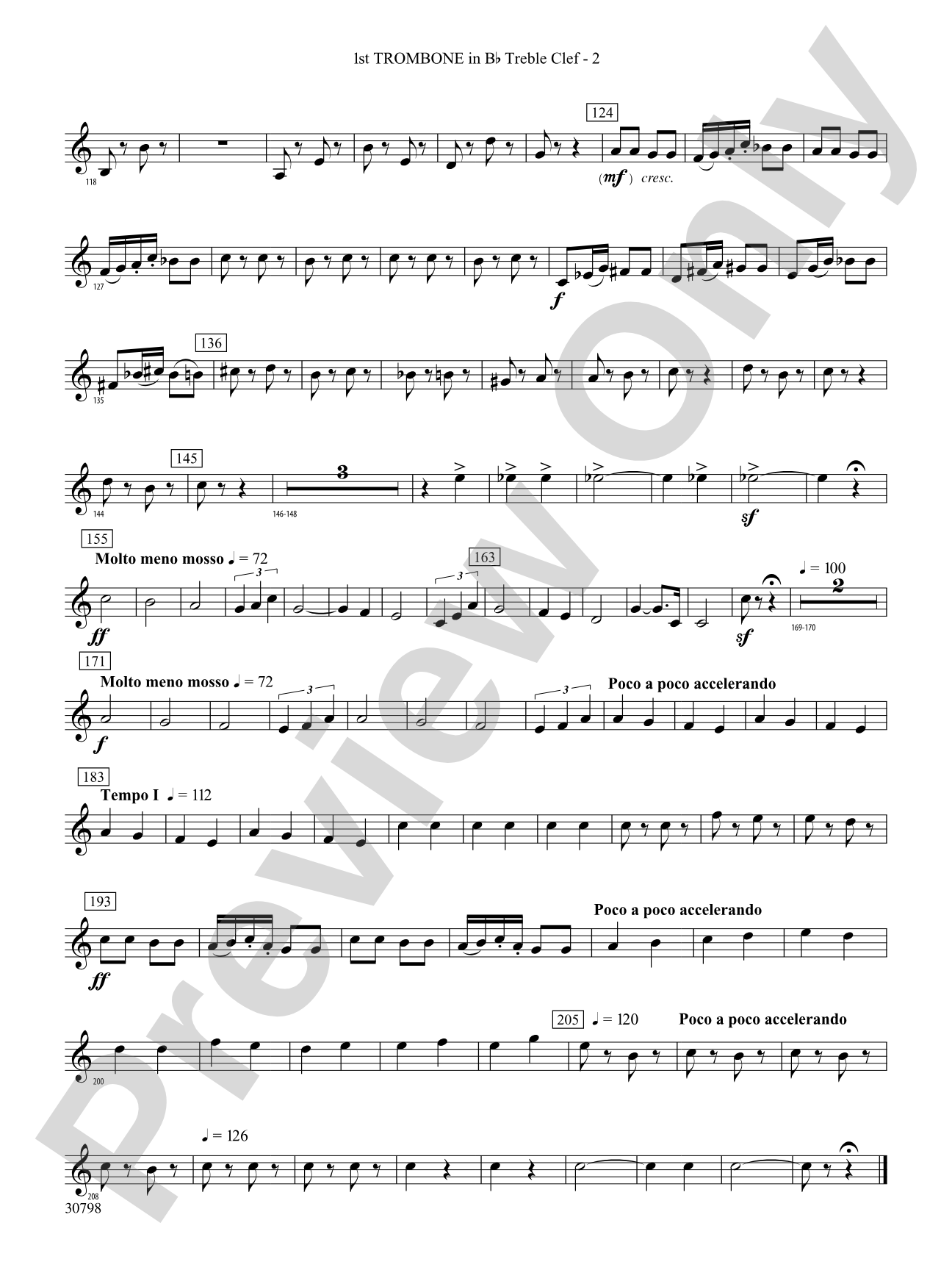 Finale (from Serenade for Strings in C Major, Op. 48, Movement #4 (Terma Russo)): (wp) 1st B-flat Trombone T.C.