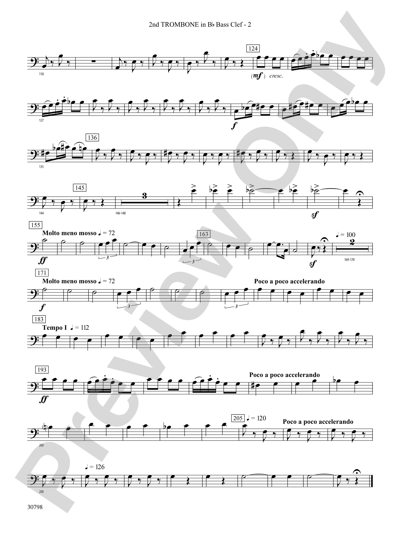 Finale (from Serenade for Strings in C Major, Op. 48, Movement #4 (Terma Russo)): (wp) 2nd B-flat Trombone B.C.