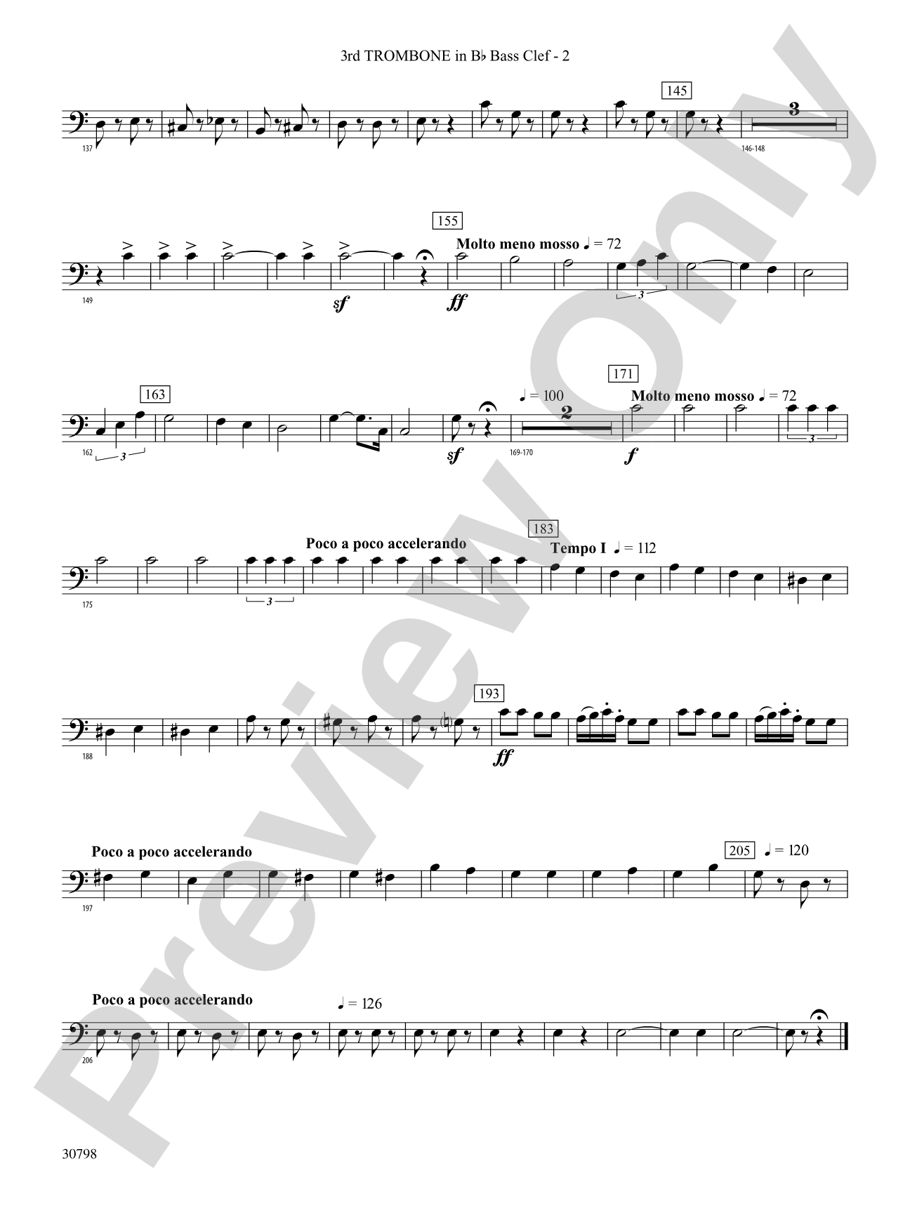 Finale (from Serenade for Strings in C Major, Op. 48, Movement #4 (Terma Russo)): (wp) 3rd B-flat Trombone B.C.