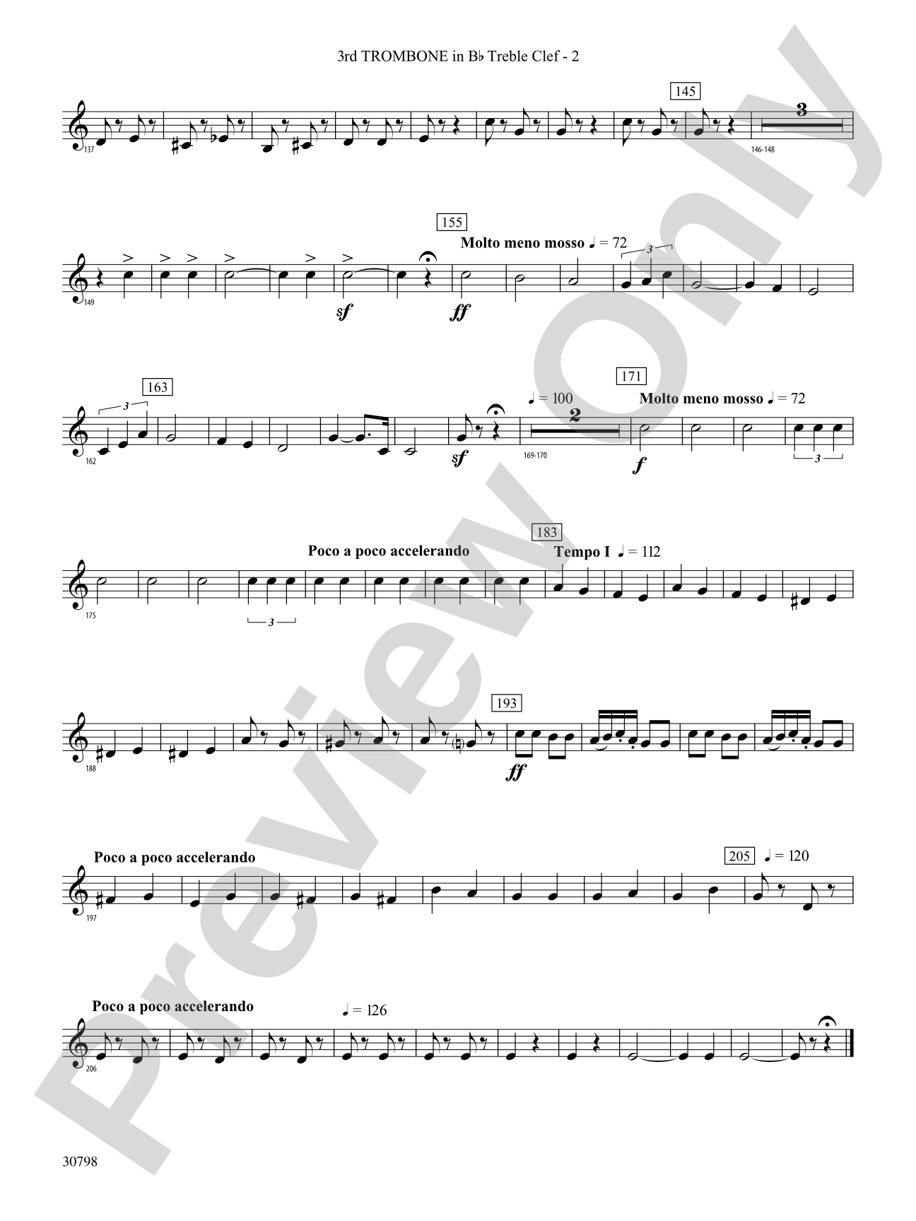 Finale (from Serenade for Strings in C Major, Op. 48, Movement #4 (Terma Russo)): (wp) 3rd B-flat Trombone T.C.
