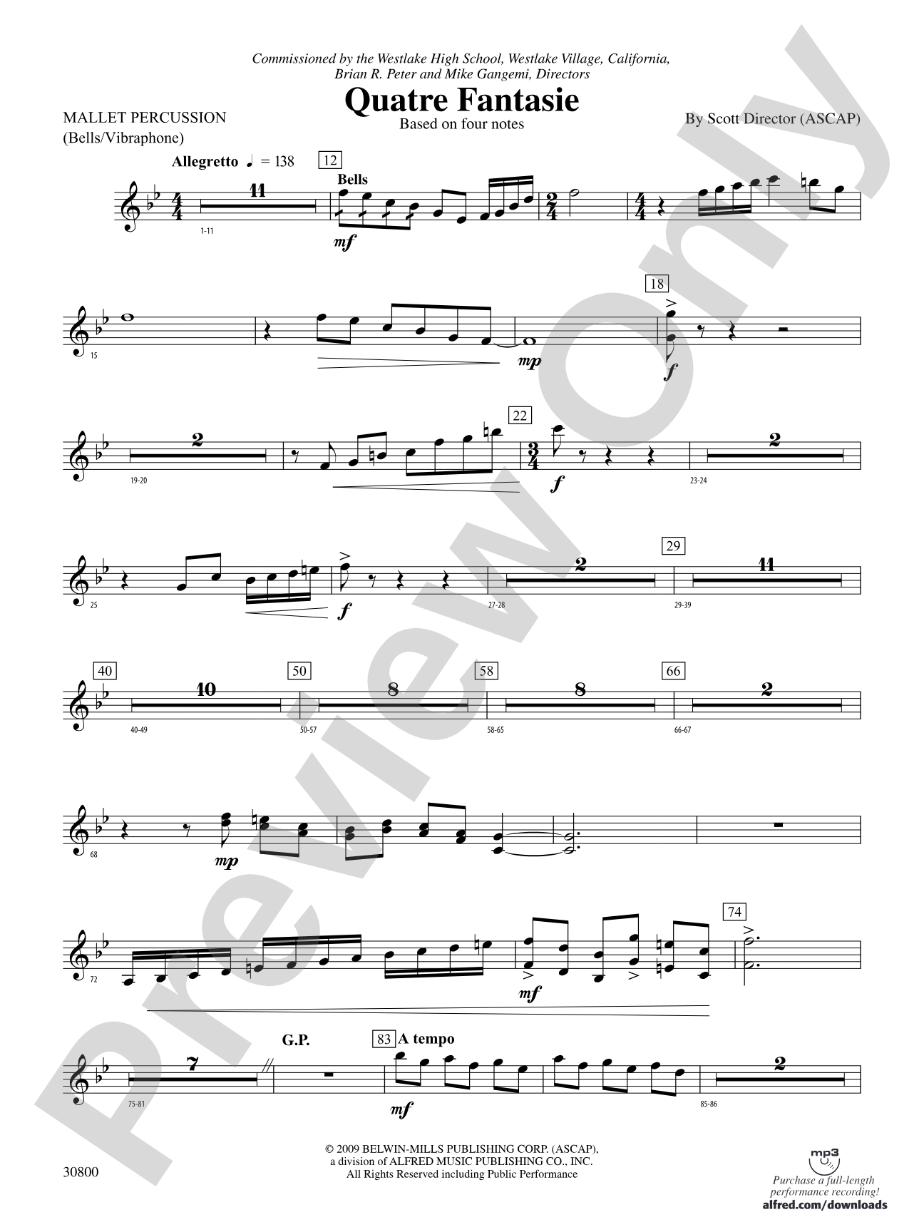 Quatre Fantasie: Mallets