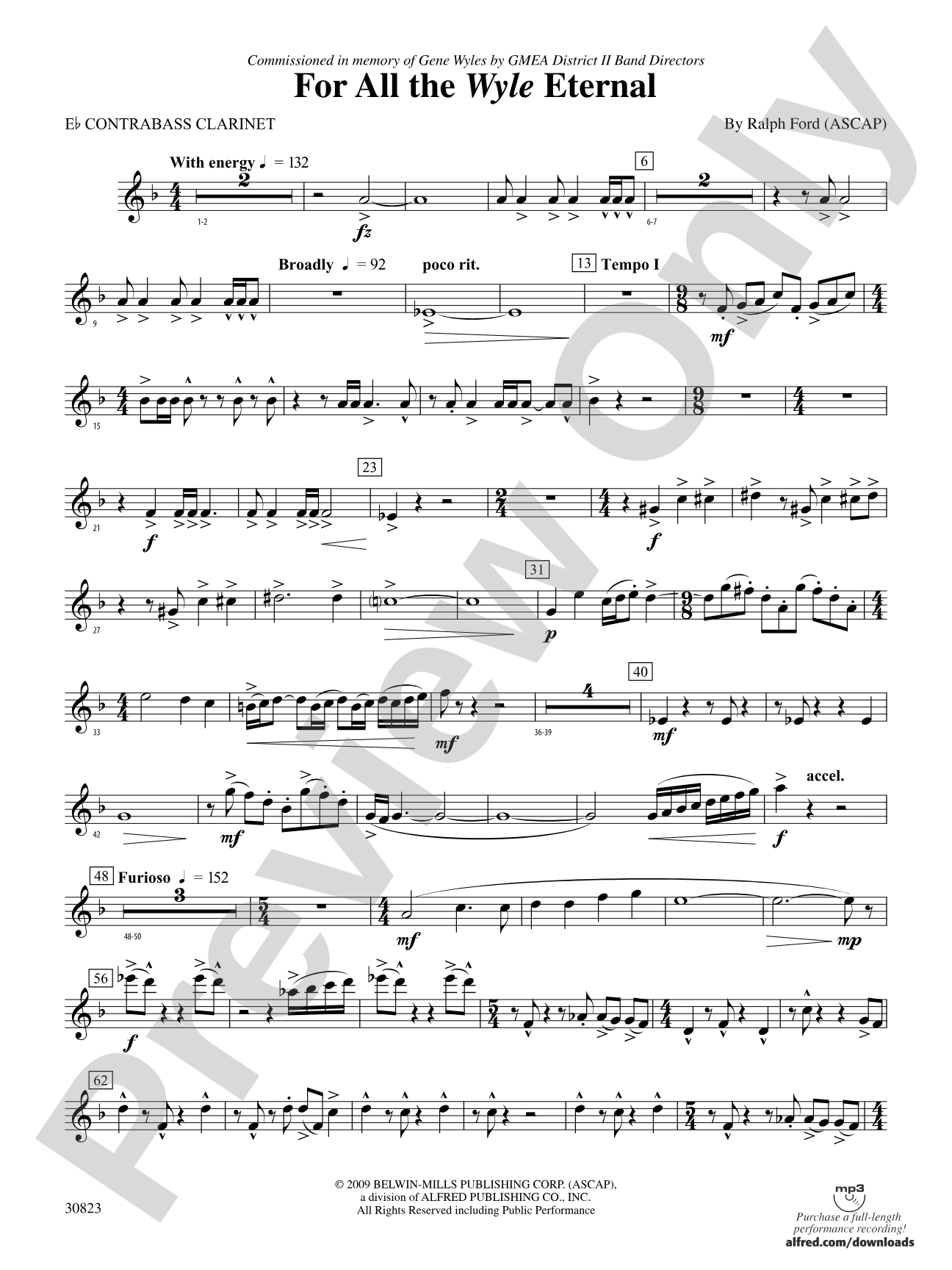 For All the Wyle Eternal: E-flat Contrabass Clarinet
