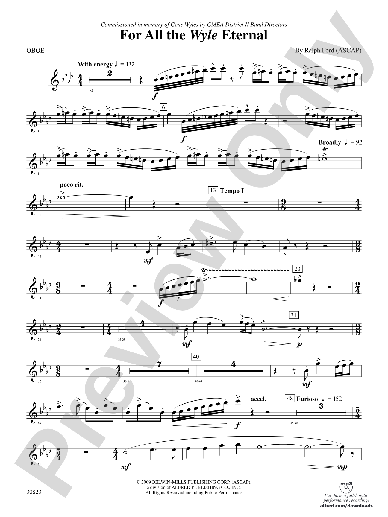 For All the Wyle Eternal: Oboe
