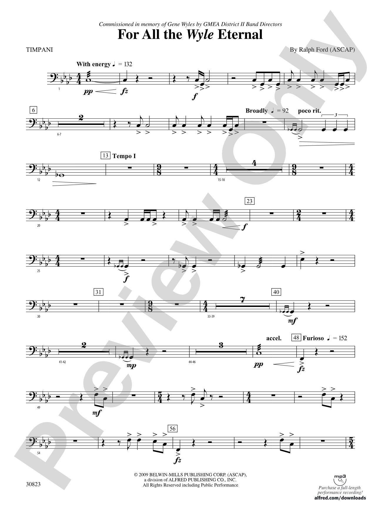 For All the Wyle Eternal: Timpani