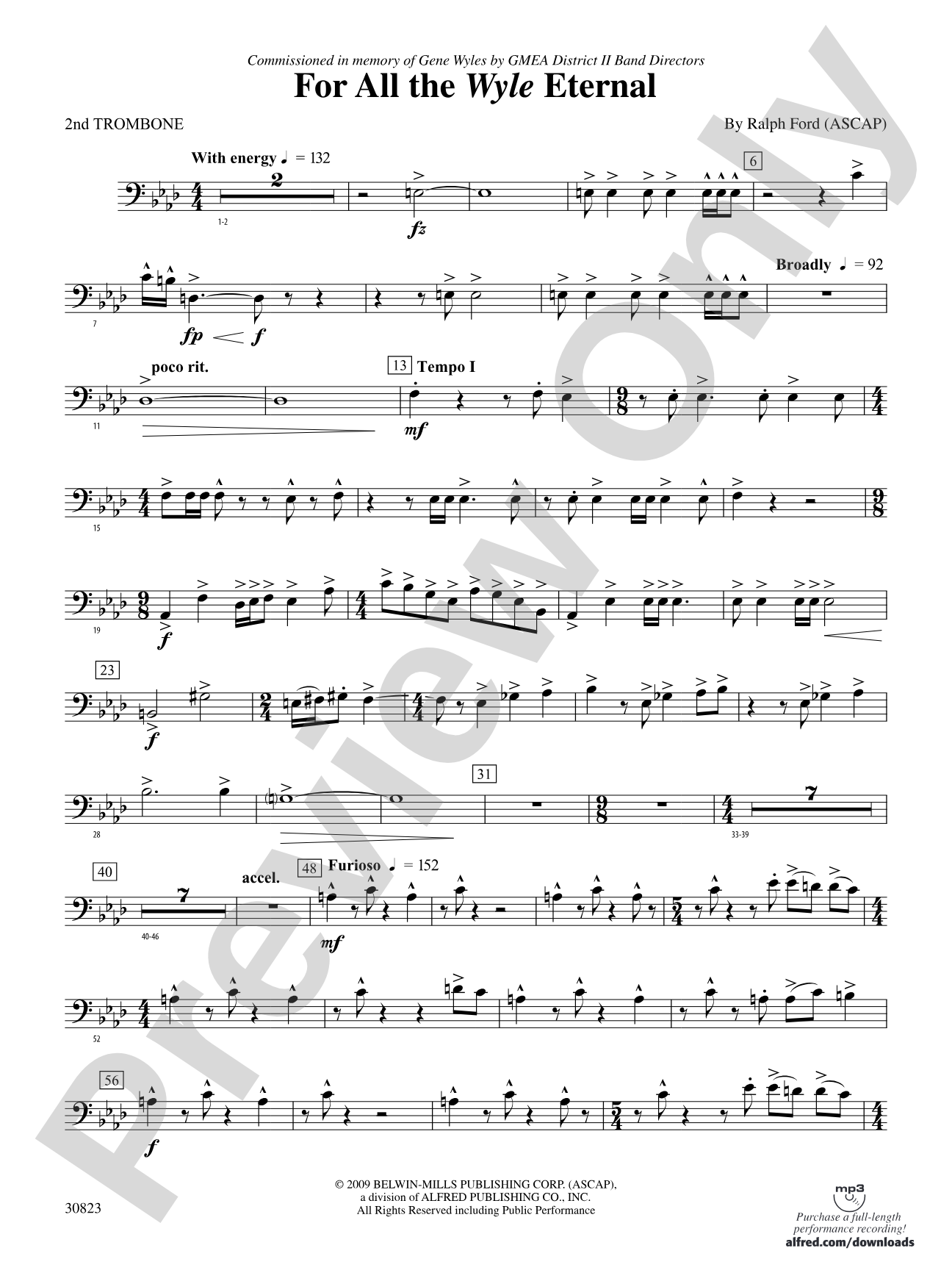 For All the Wyle Eternal: 2nd Trombone