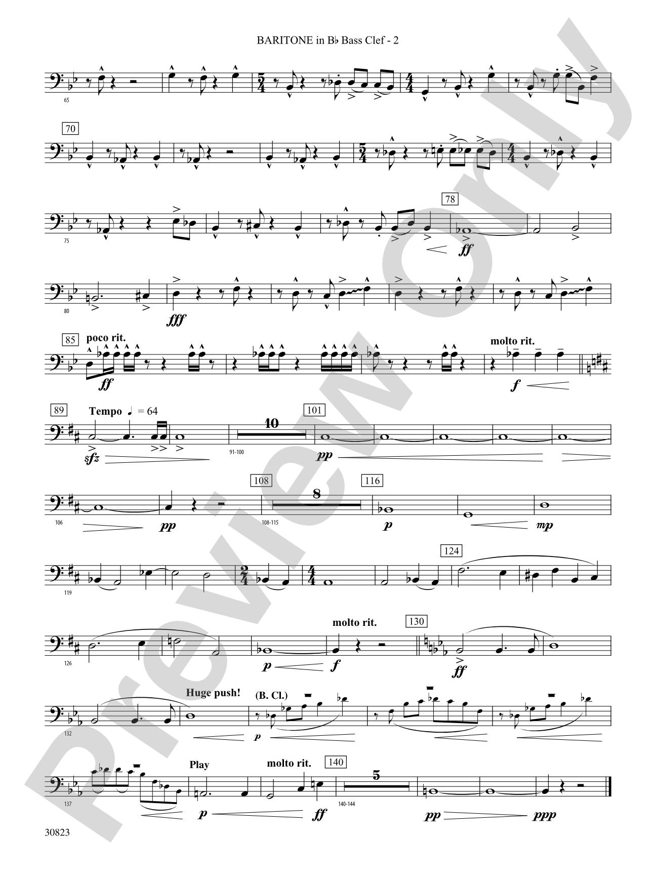 For All the Wyle Eternal: (wp) B-flat Baritone B.C.