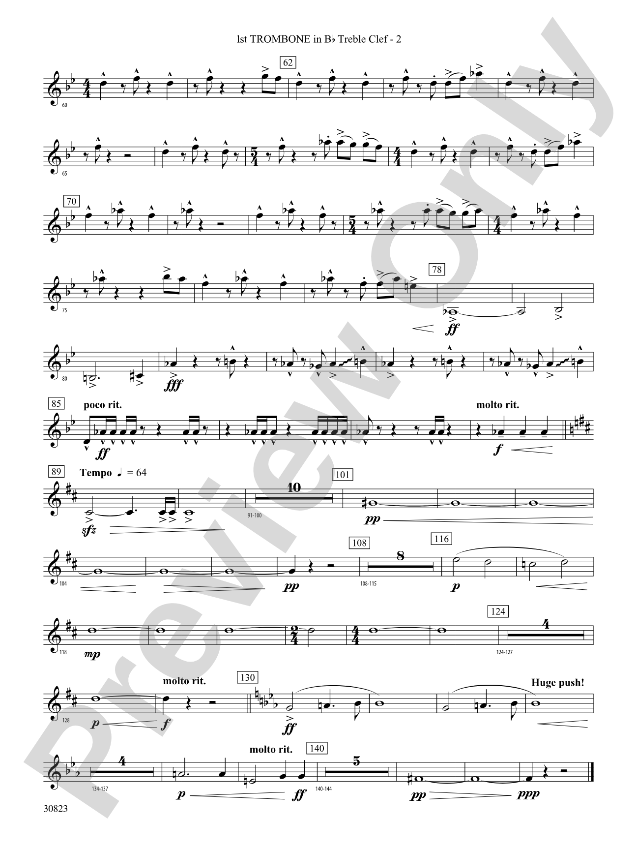 For All the Wyle Eternal: (wp) 1st B-flat Trombone T.C.