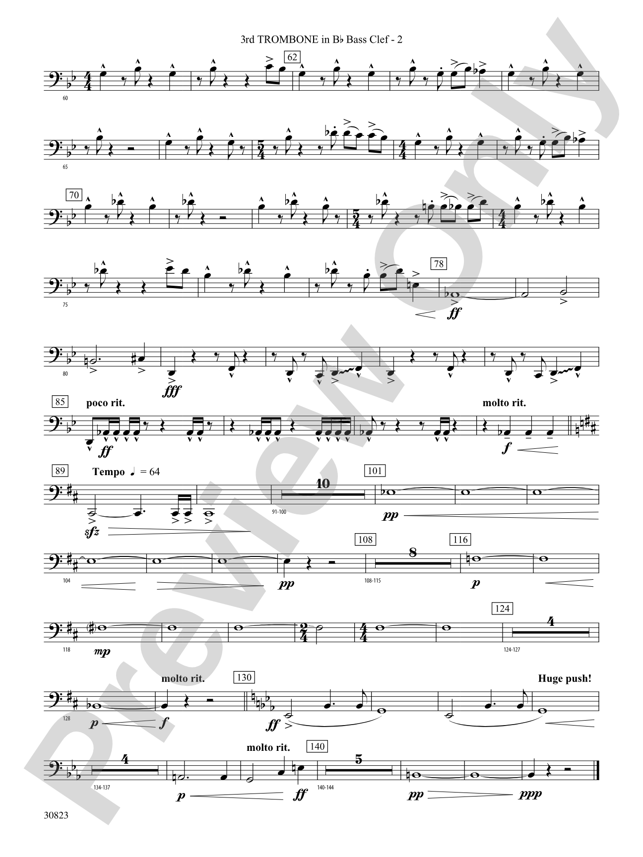 For All the Wyle Eternal: (wp) 3rd B-flat Trombone B.C.