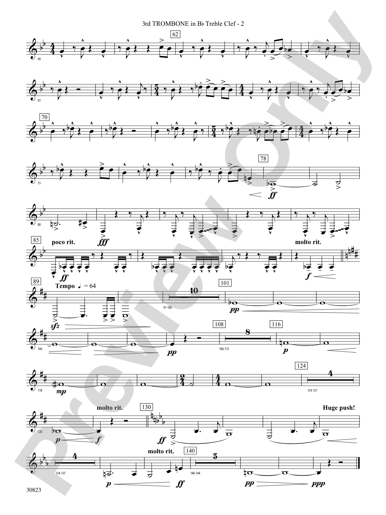For All the Wyle Eternal: (wp) 3rd B-flat Trombone T.C.