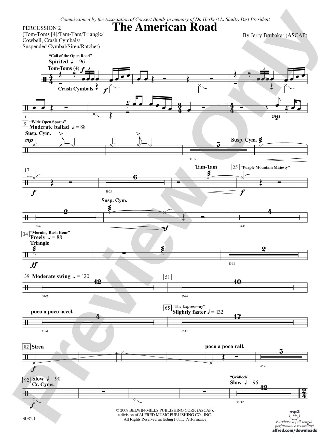 The American Road: 2nd Percussion