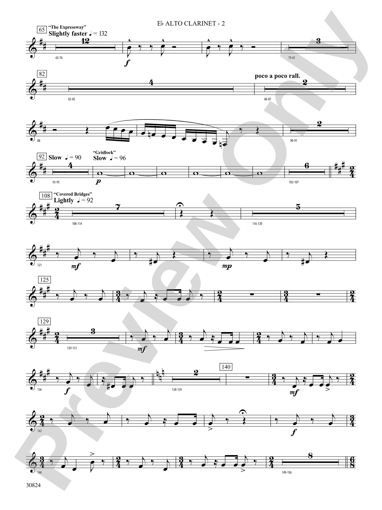 The American Road: (wp) E-flat Alto Clarinet