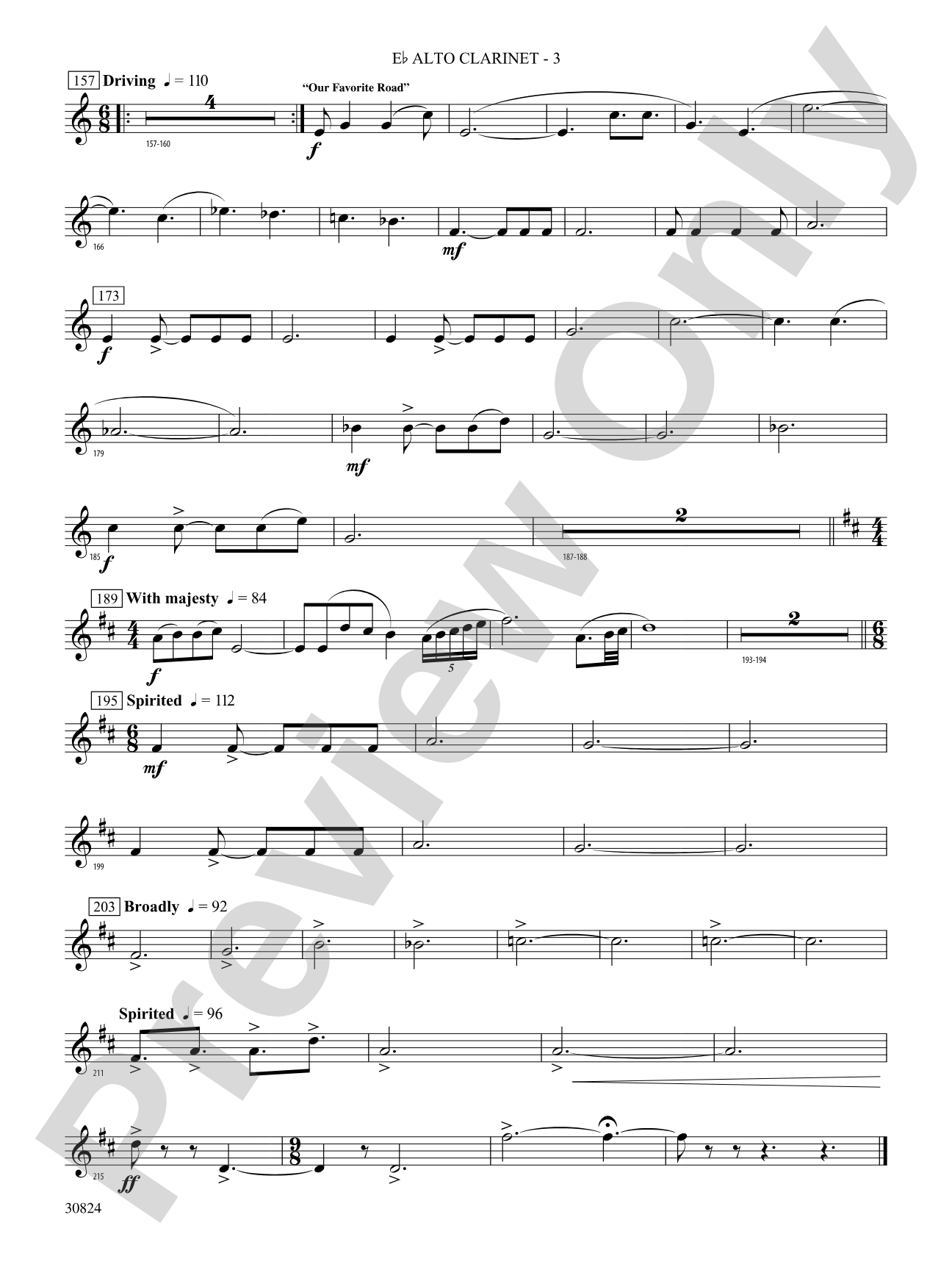 The American Road: (wp) E-flat Alto Clarinet