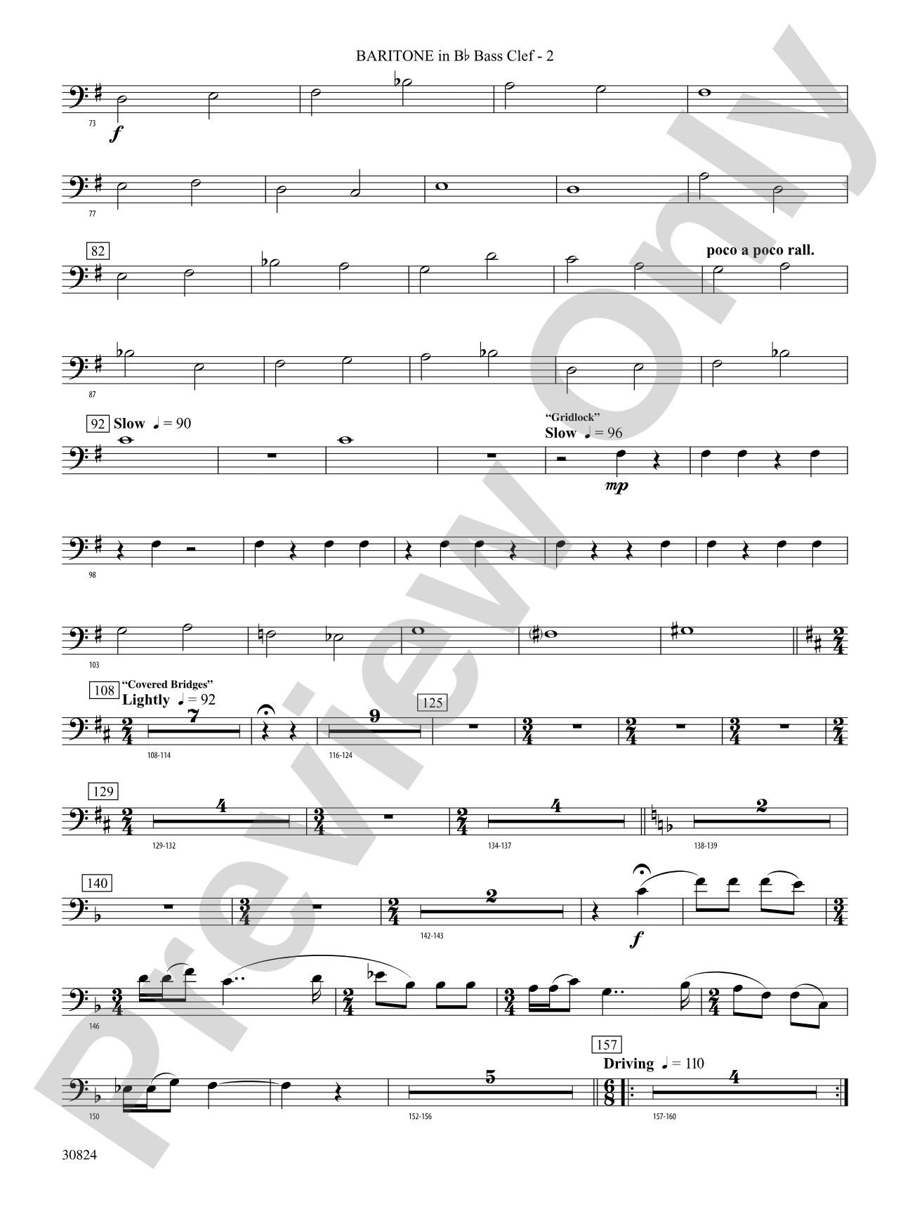 The American Road: (wp) B-flat Baritone B.C.
