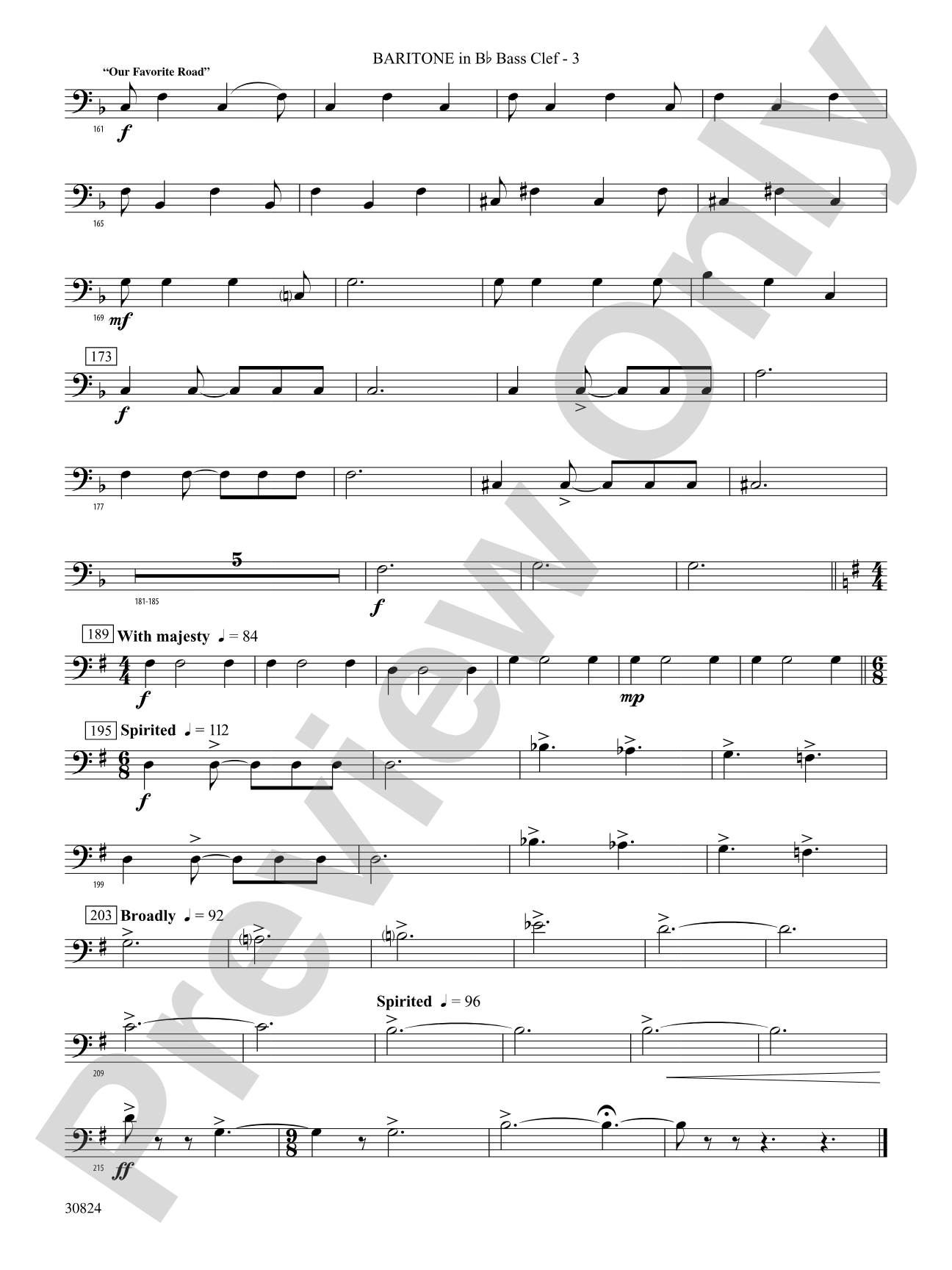 The American Road: (wp) B-flat Baritone B.C.
