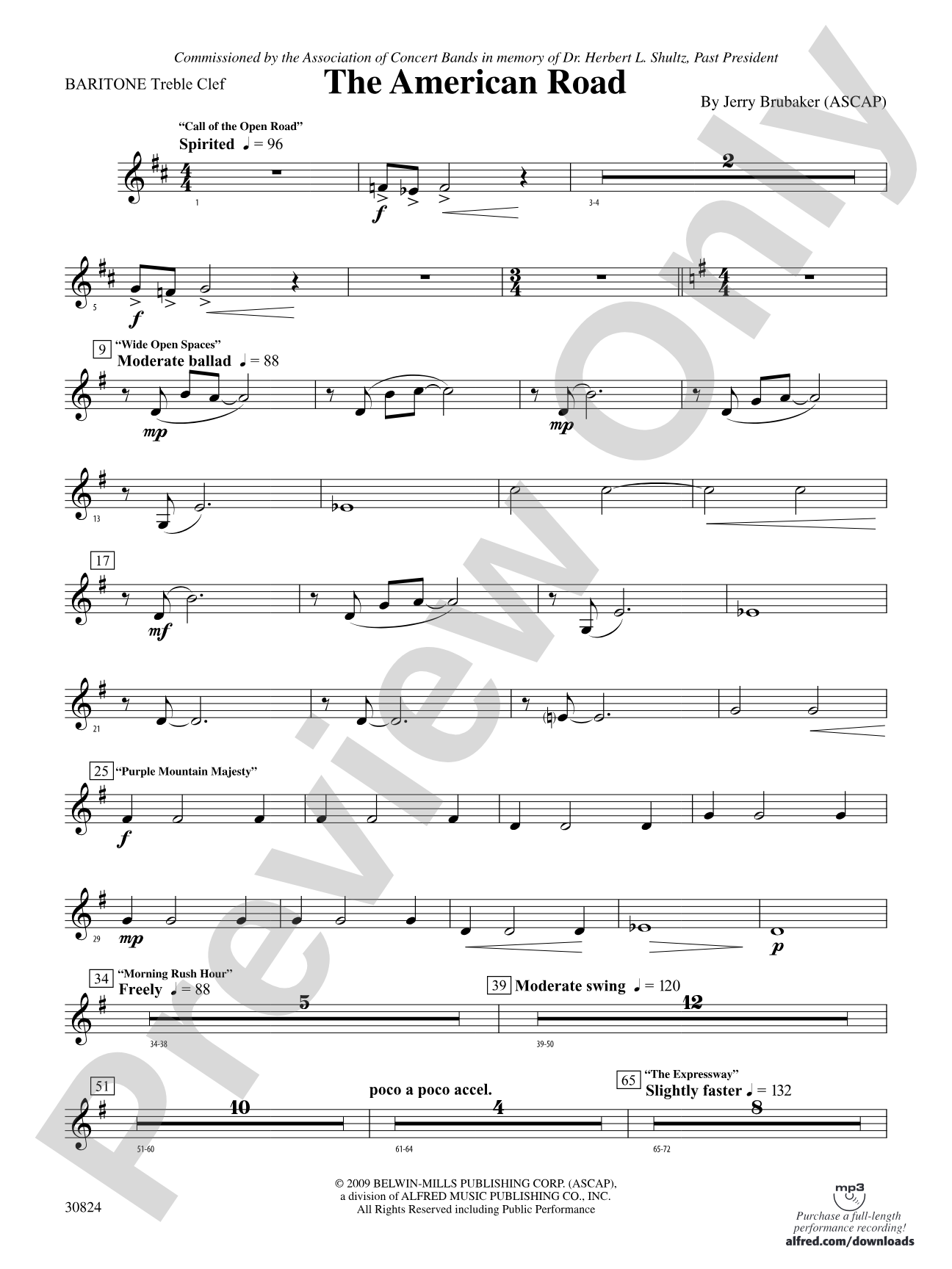 The American Road: (wp) Baritone T.C.