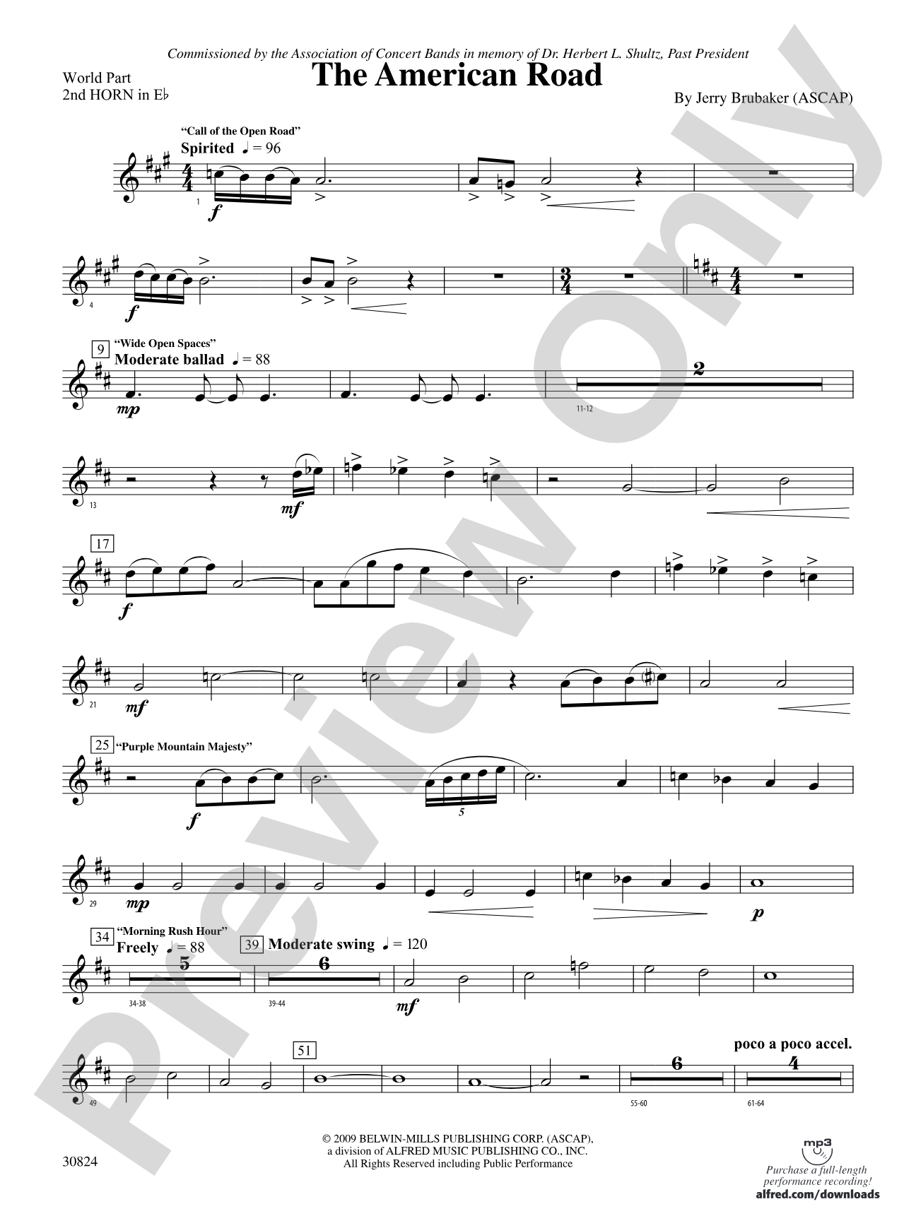 The American Road: (wp) 2nd Horn in E-flat