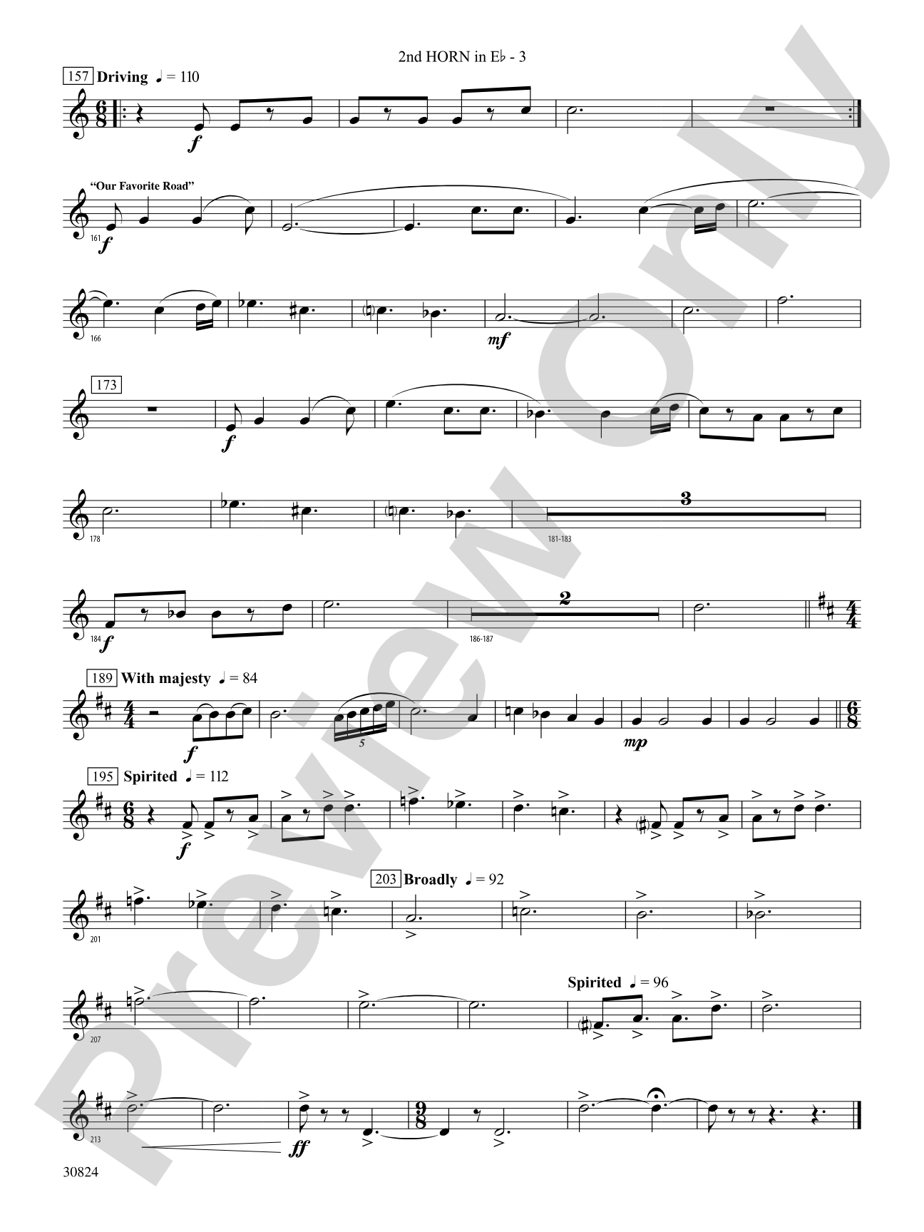 The American Road: (wp) 2nd Horn in E-flat