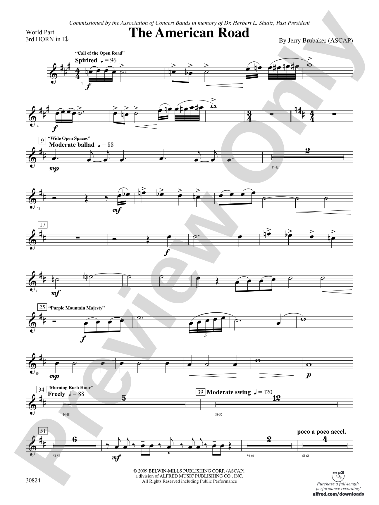 The American Road: (wp) 3rd Horn in E-flat