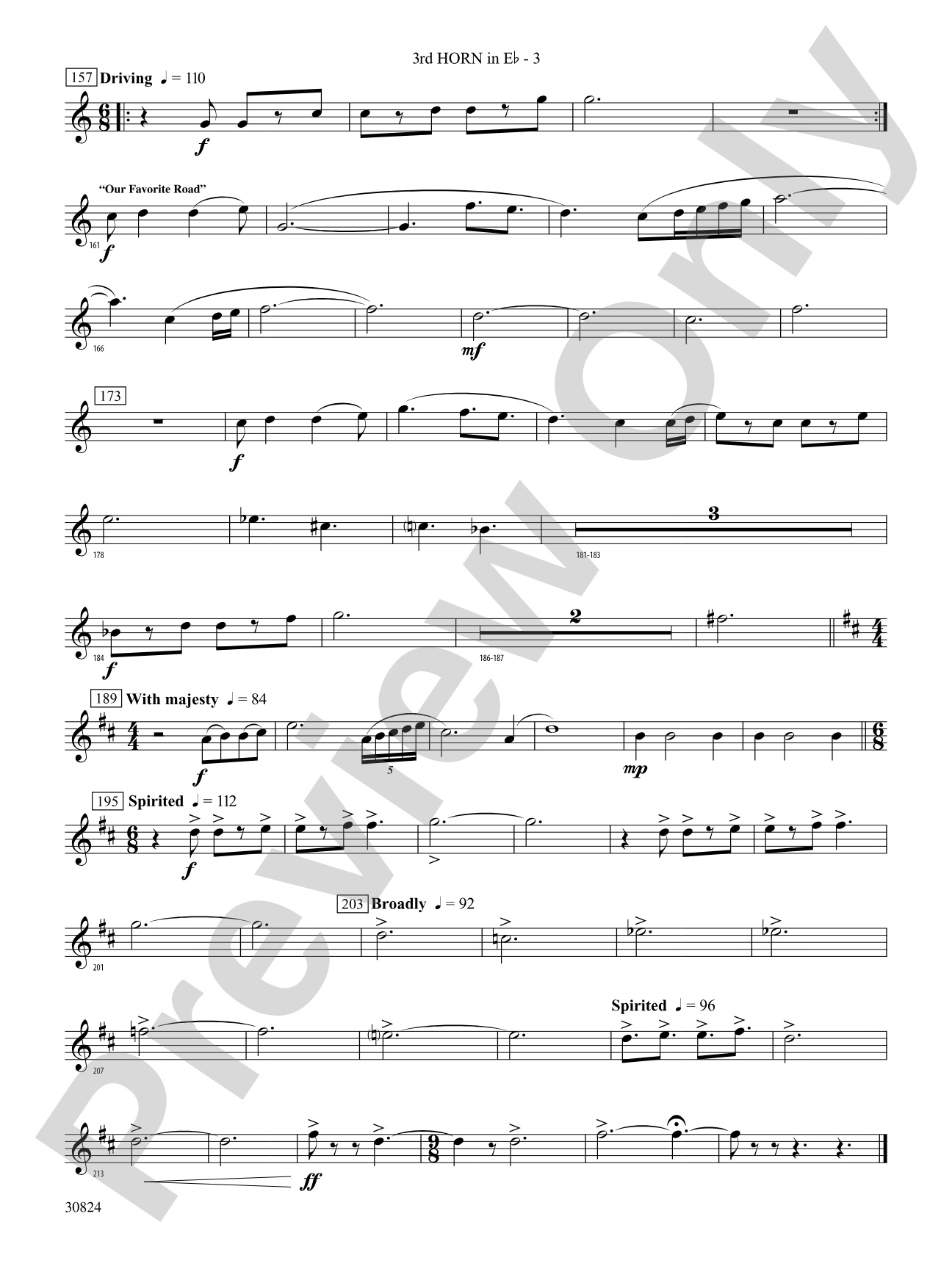 The American Road: (wp) 3rd Horn in E-flat