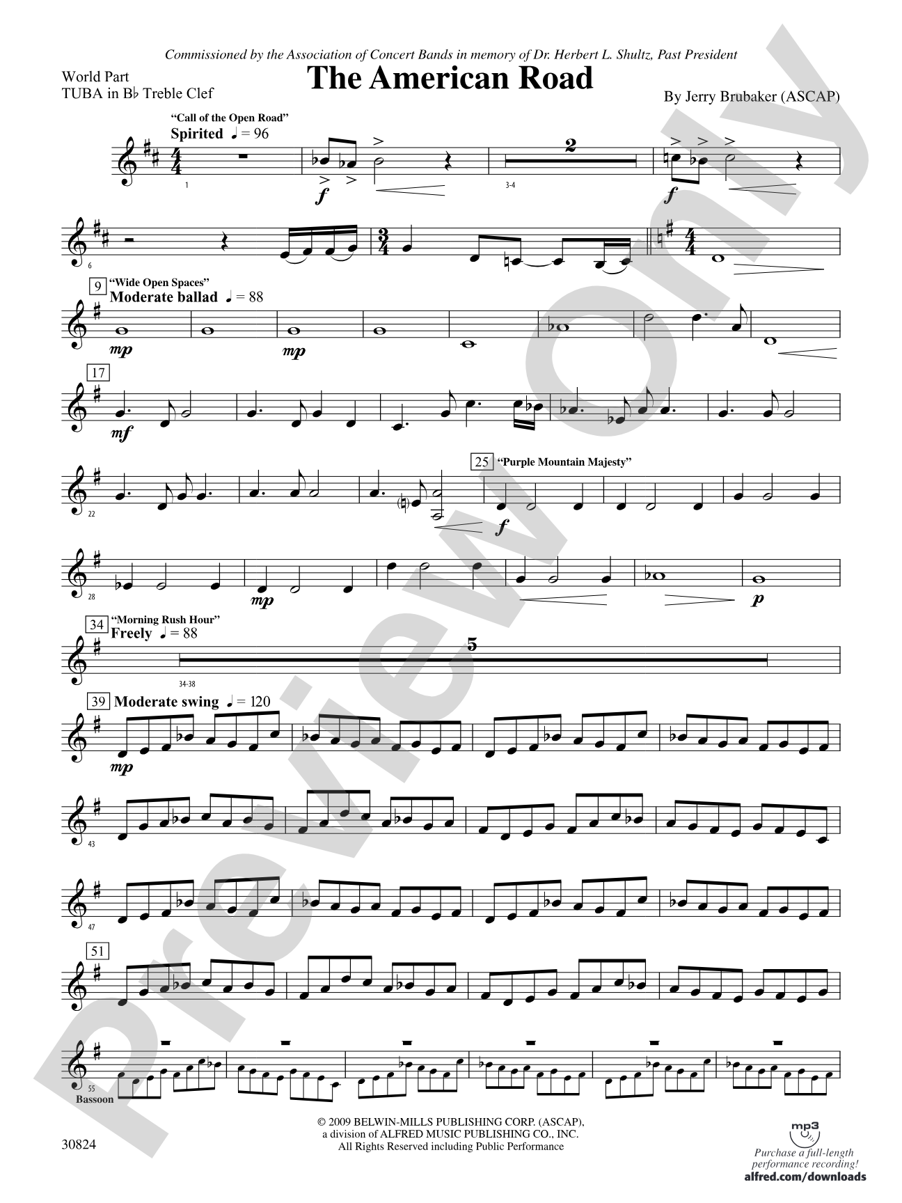 The American Road: (wp) B-flat Tuba T.C.
