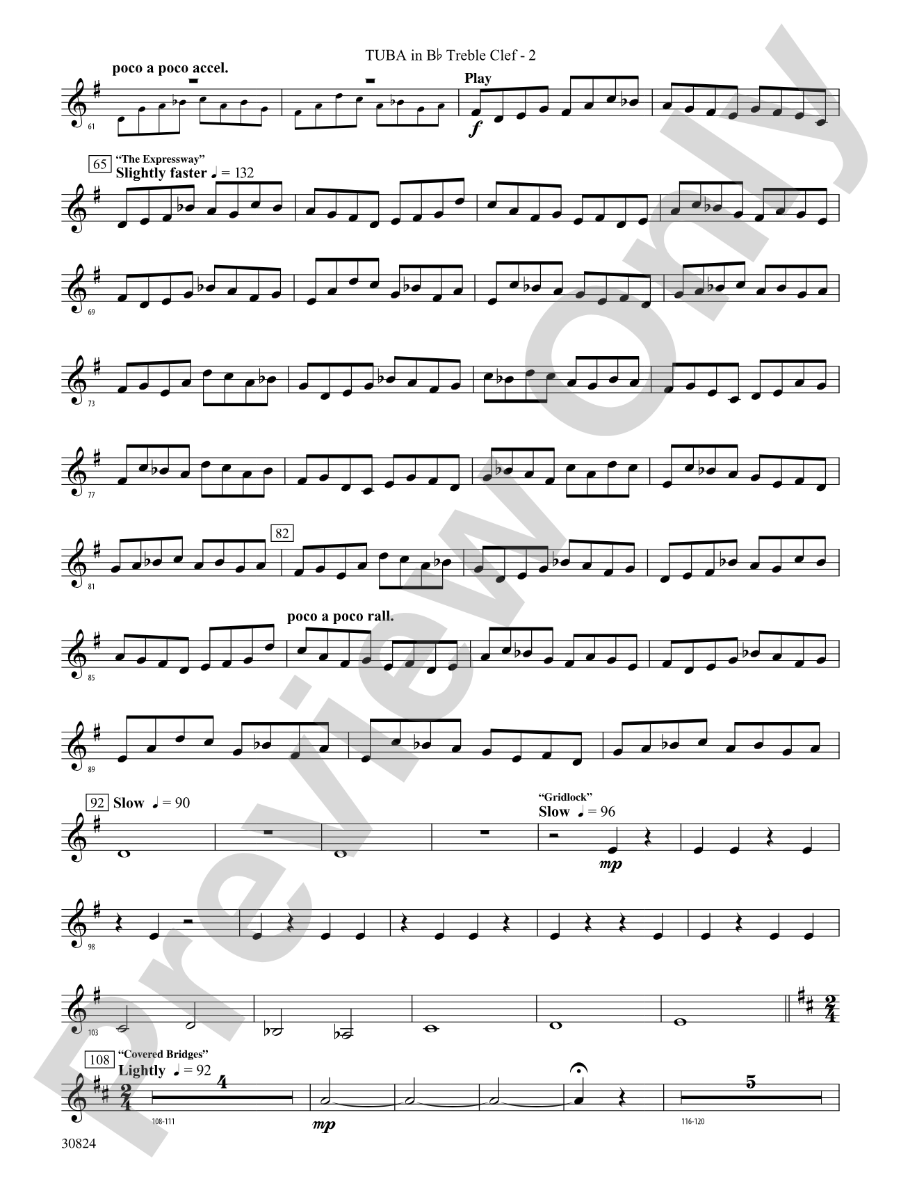 The American Road: (wp) B-flat Tuba T.C.