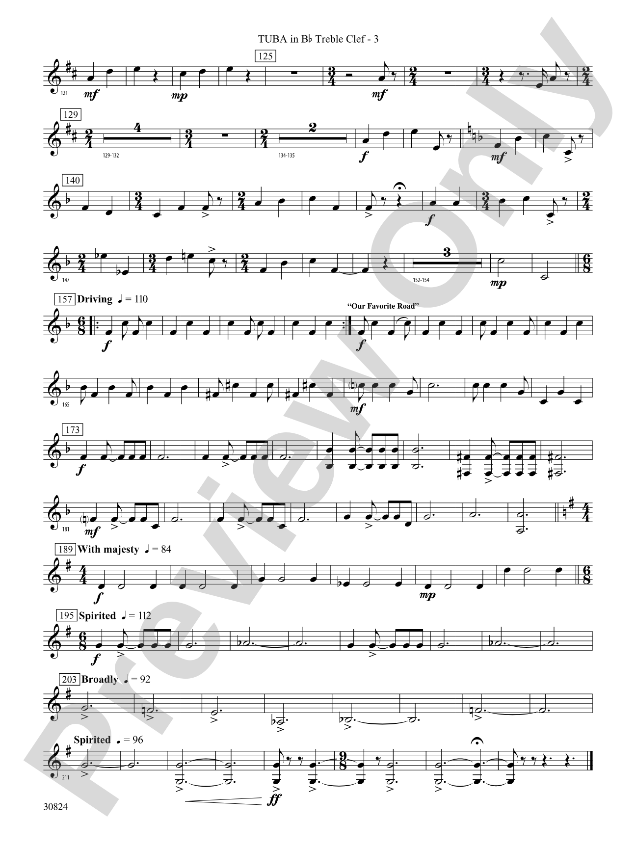 The American Road: (wp) B-flat Tuba T.C.