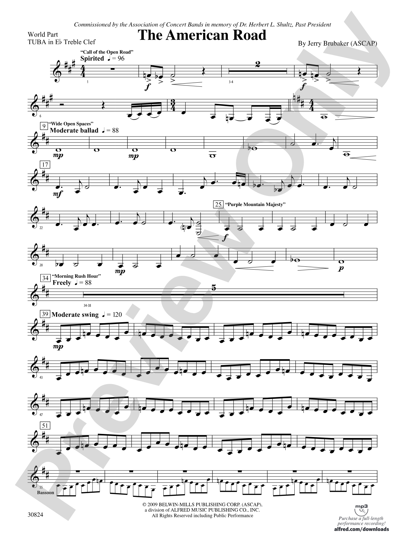 The American Road: (wp) E-flat Tuba T.C.