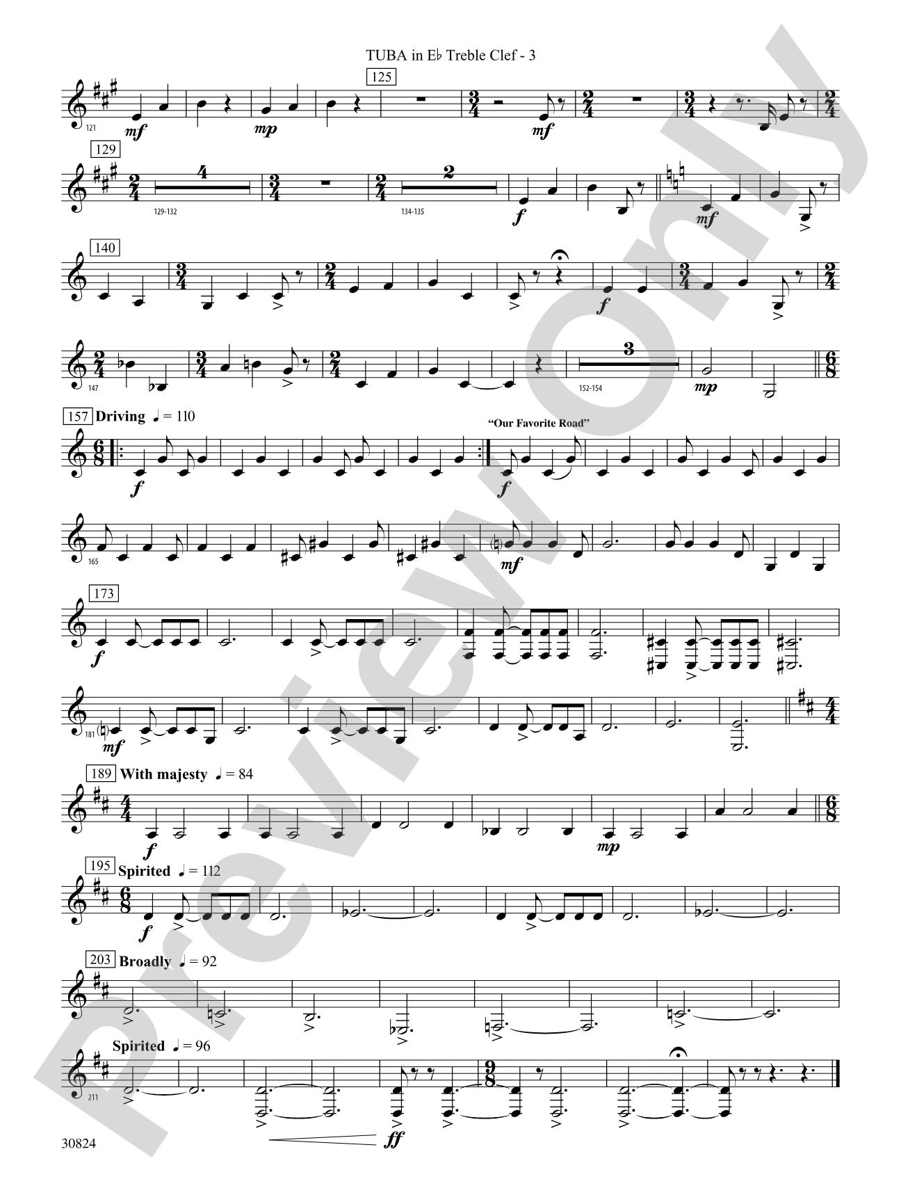 The American Road: (wp) E-flat Tuba T.C.