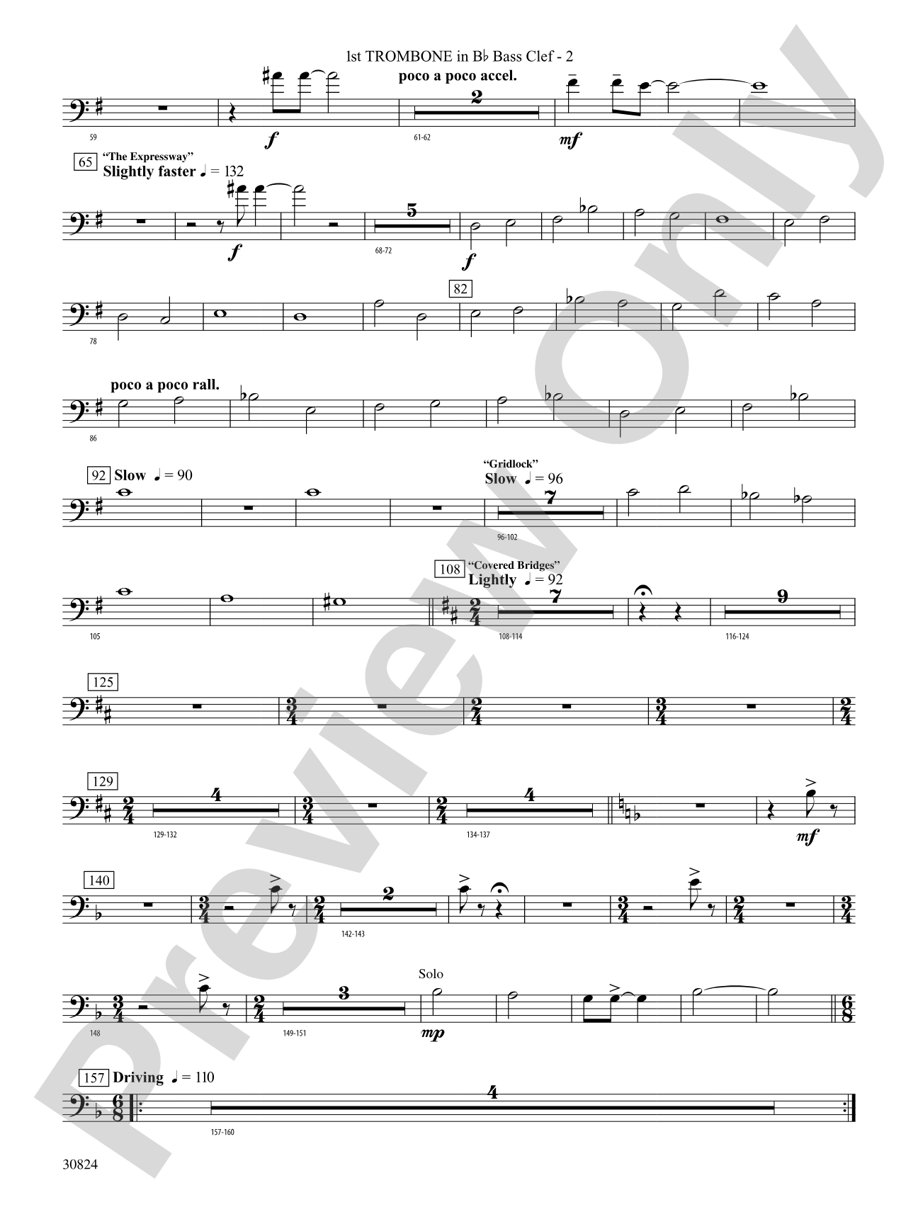 The American Road: (wp) 1st B-flat Trombone B.C.