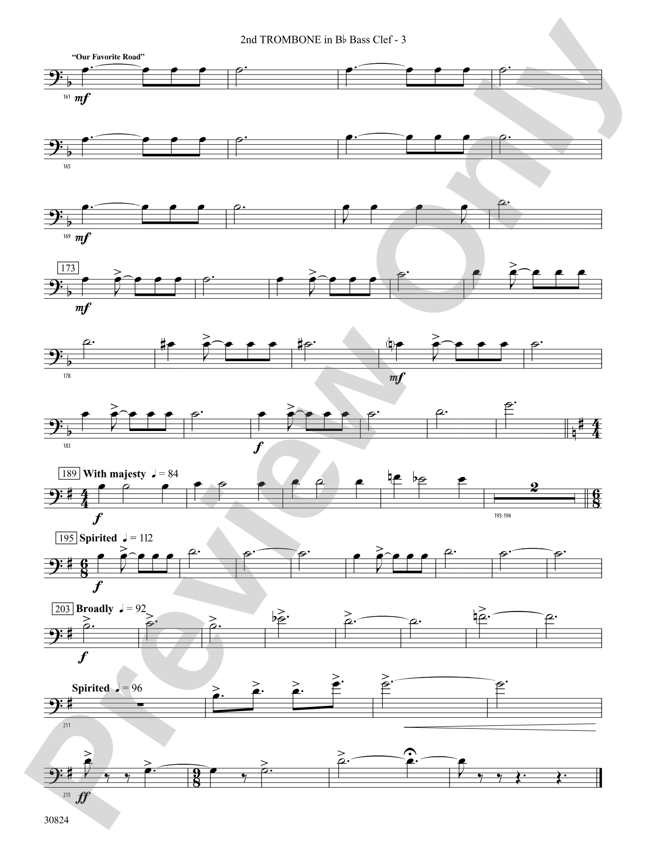 The American Road: (wp) 2nd B-flat Trombone B.C.