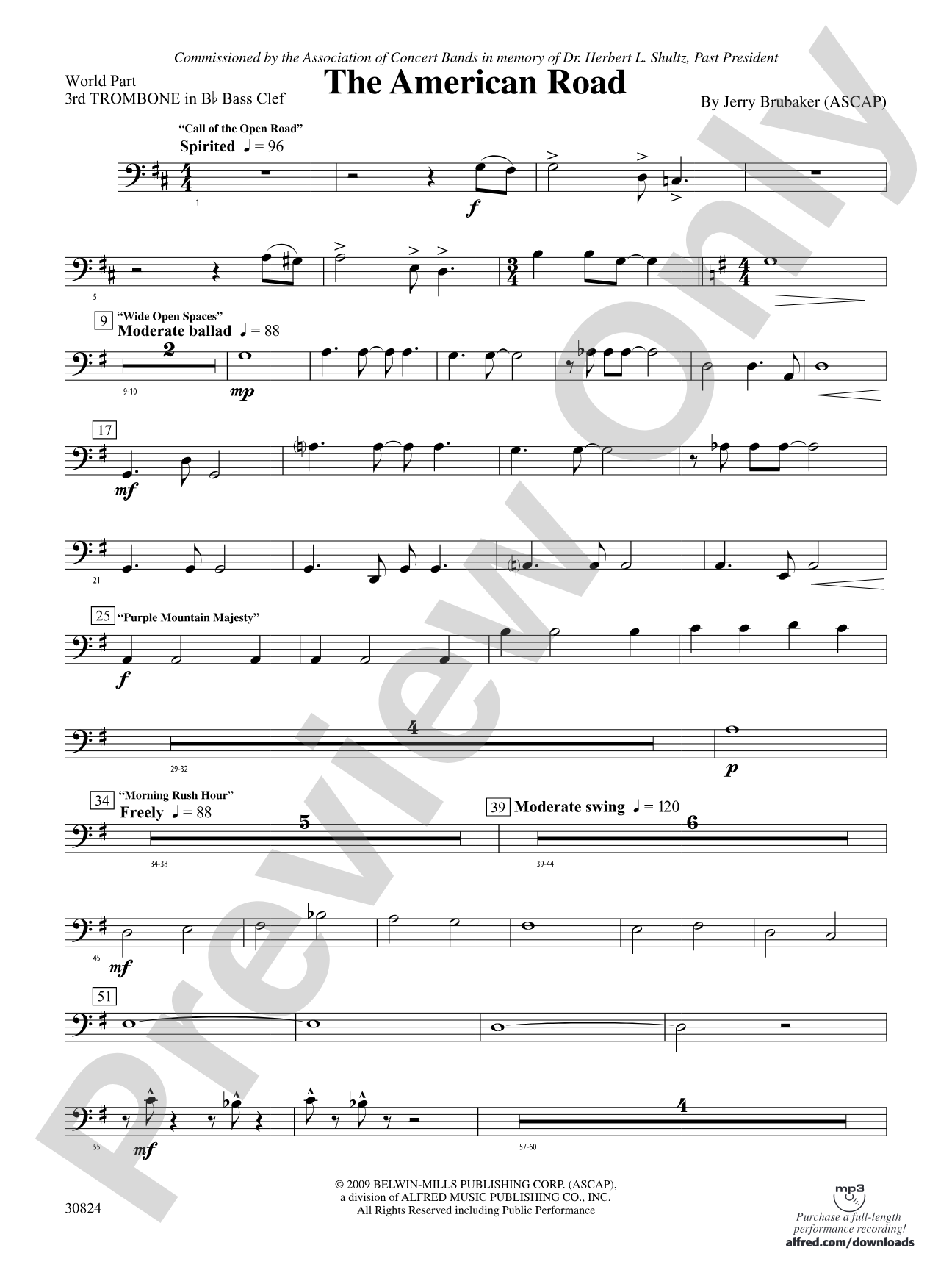 The American Road: (wp) 3rd B-flat Trombone B.C.