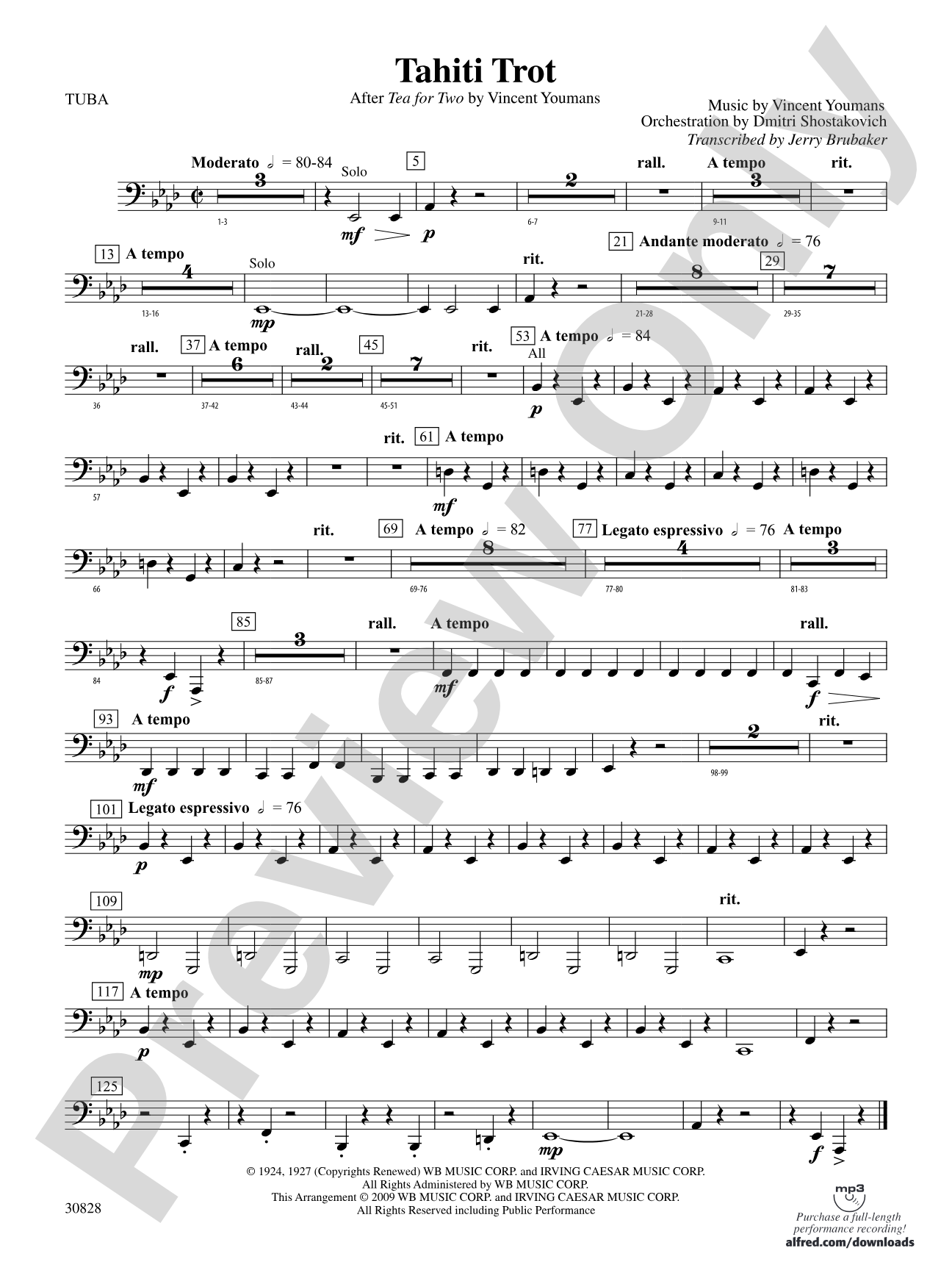 Tahiti Trot: Tuba