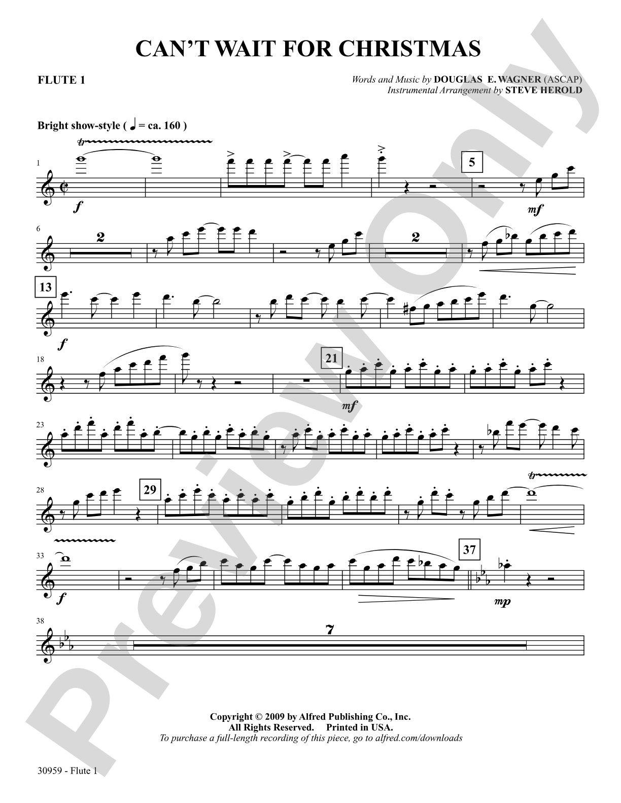 Can't Wait for Christmas: Flute: Choral SoundPax