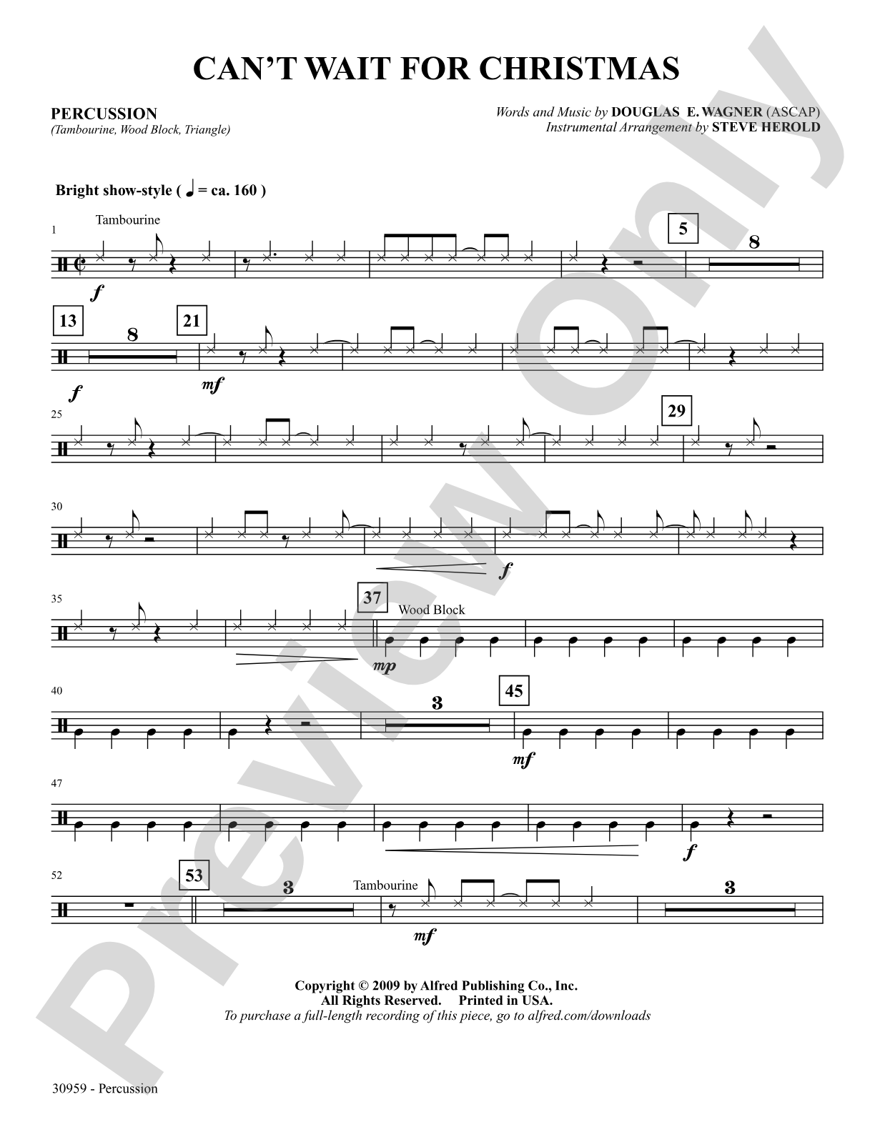Can't Wait for Christmas: 1st Percussion: Choral SoundPax