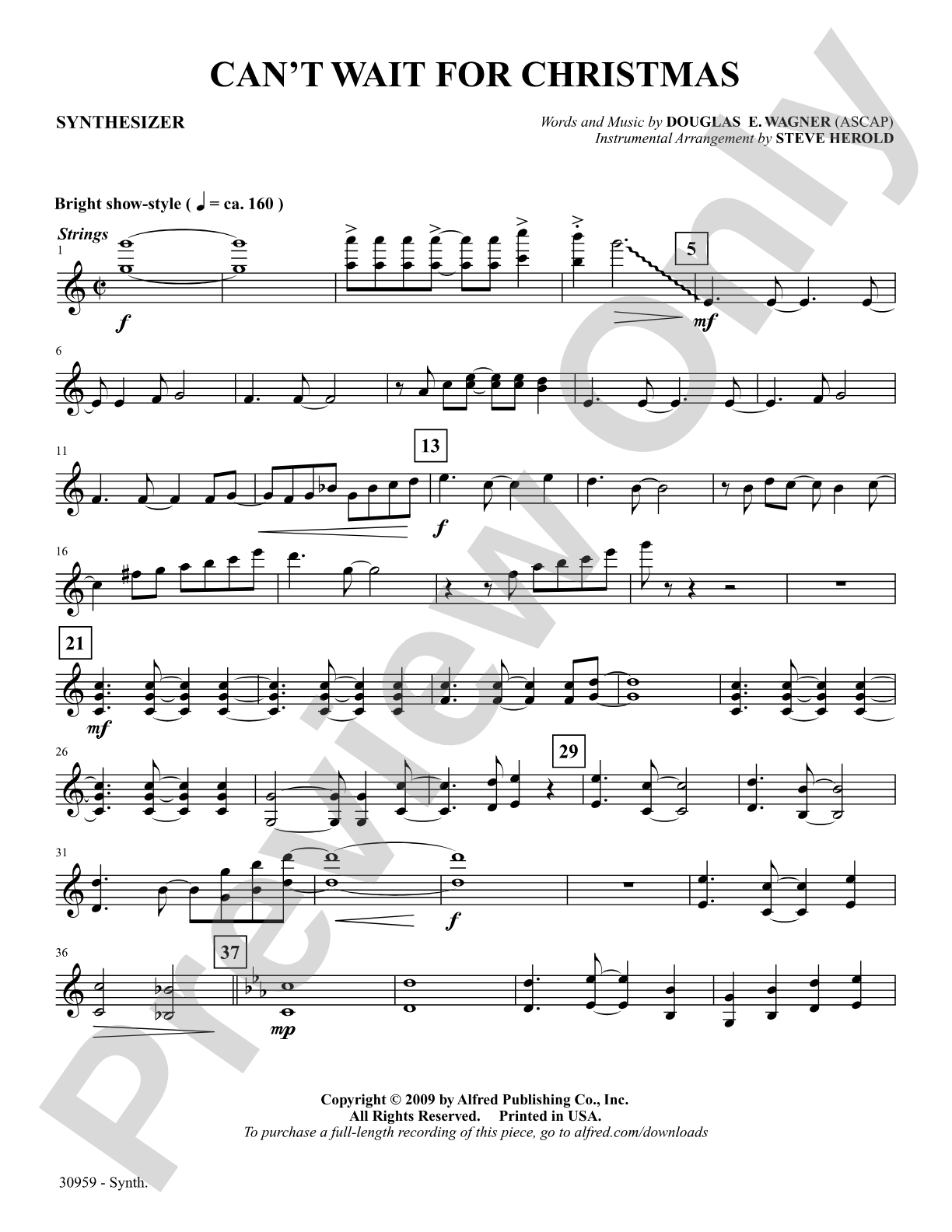 Can't Wait for Christmas: Synthesizer: Choral SoundPax