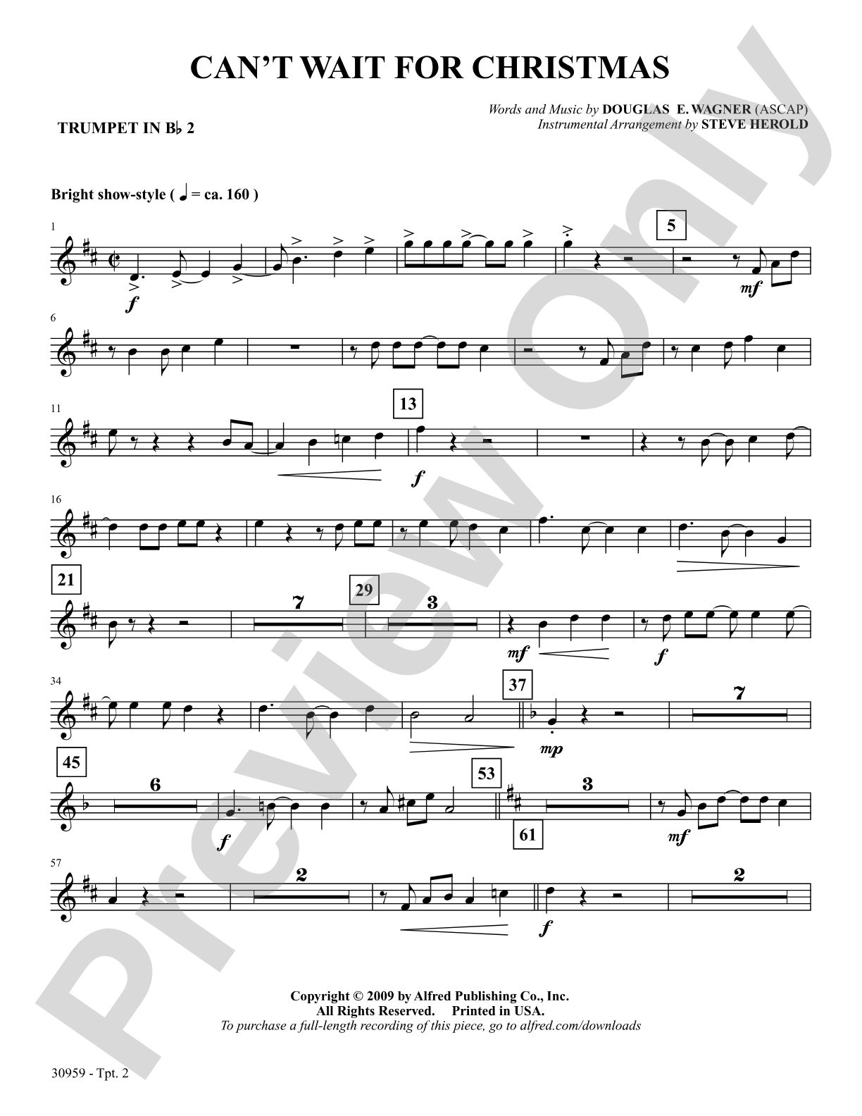 Can't Wait for Christmas: 2nd B-flat Trumpet: Choral SoundPax