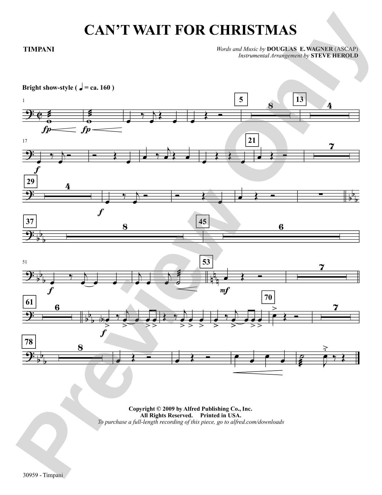 Can't Wait for Christmas: Timpani: Choral SoundPax