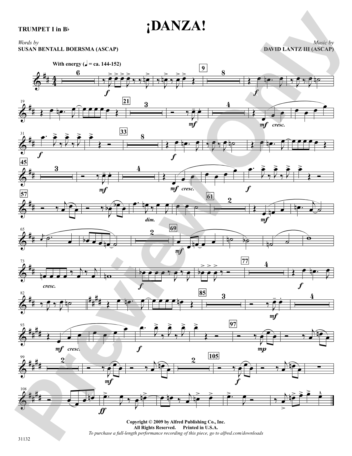 ¡Danza!: 1st B-flat Trumpet: Choral SoundPax