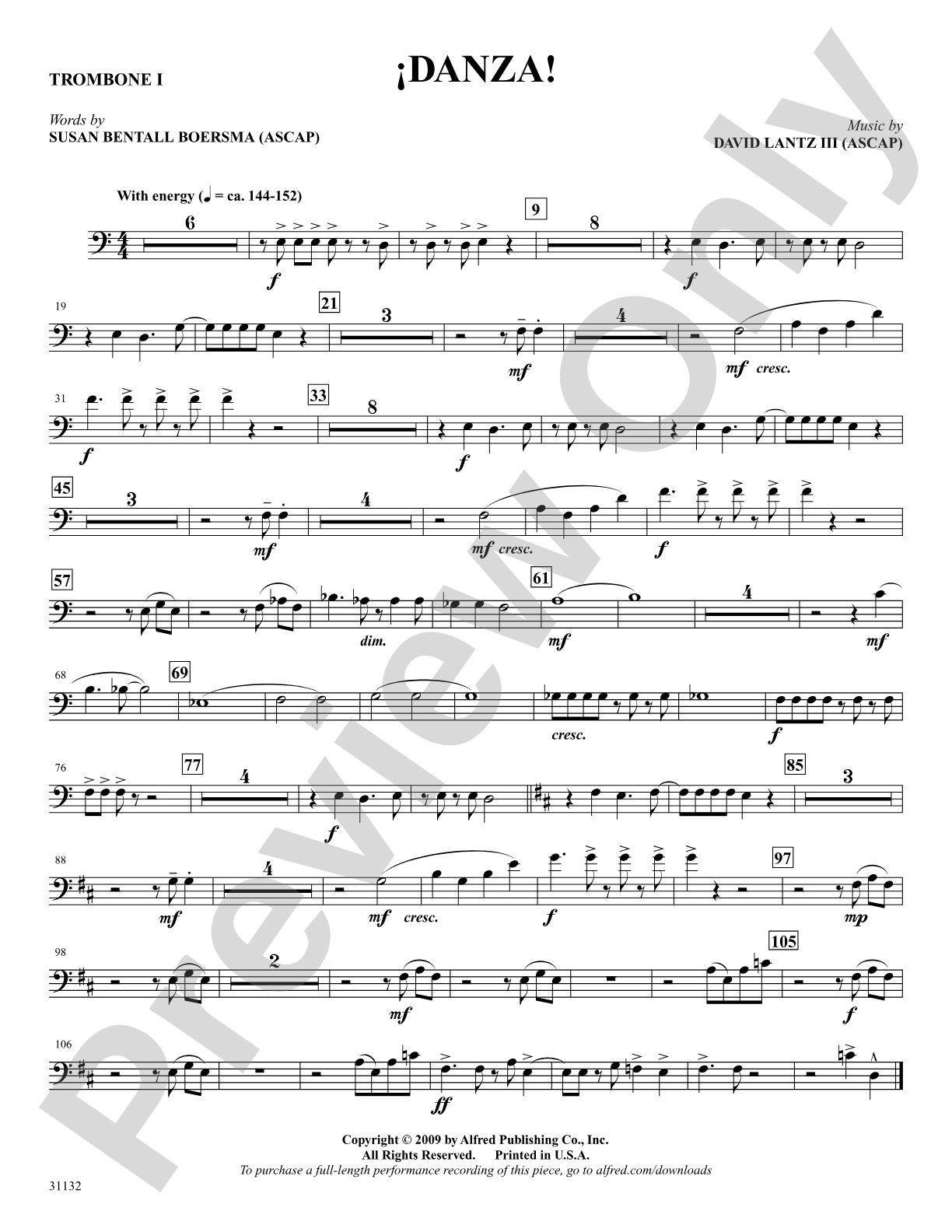 ¡Danza!: 1st Trombone: Choral SoundPax