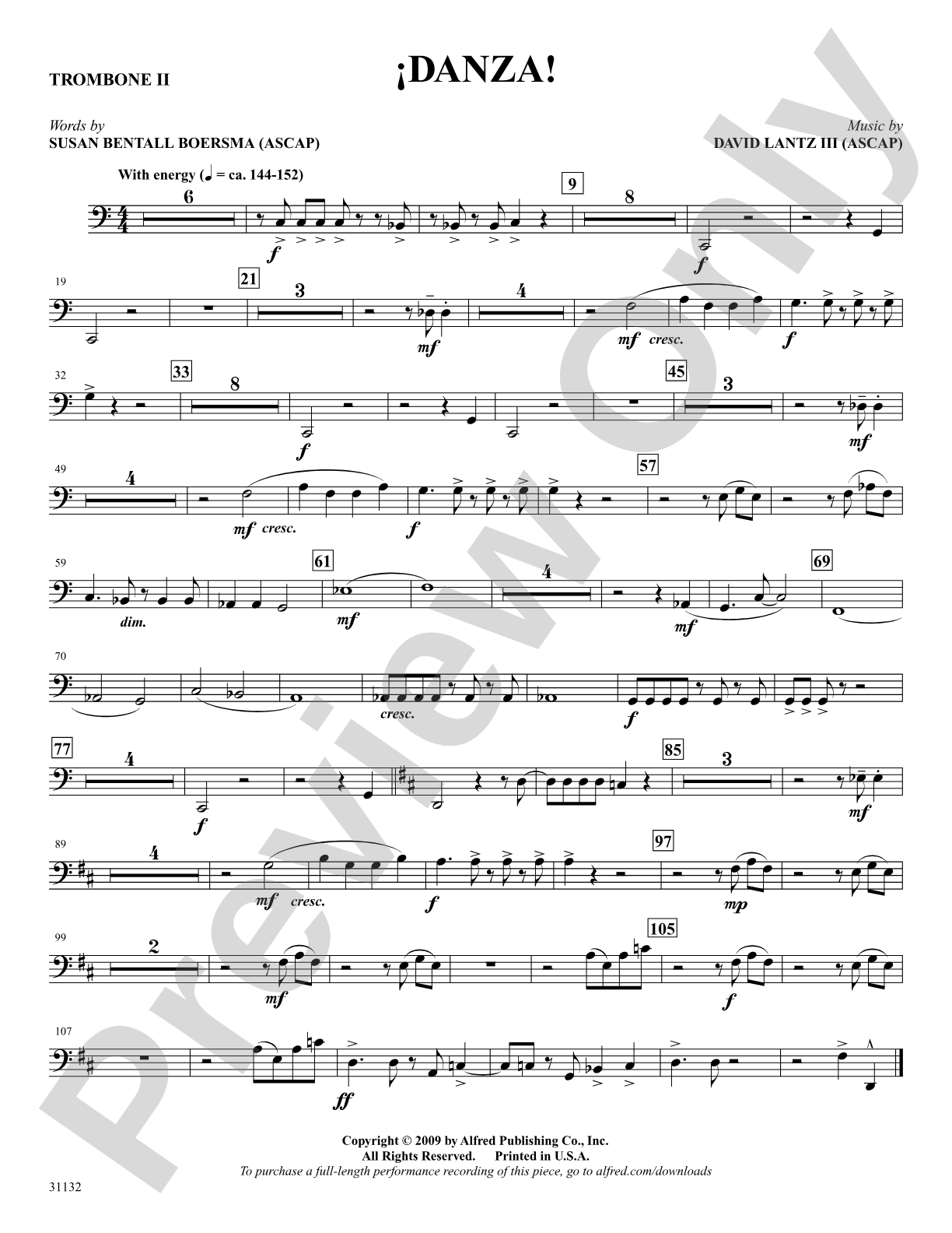 ¡Danza!: 2nd Trombone: Choral SoundPax