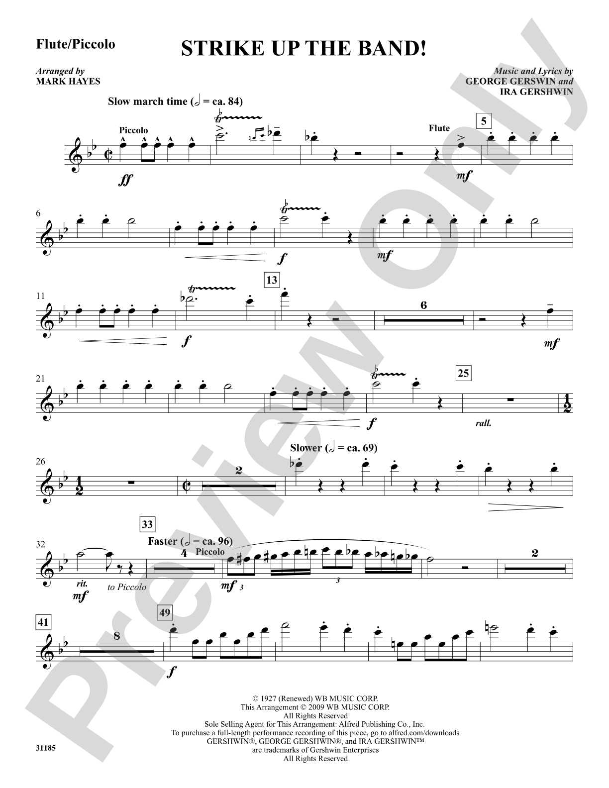 Strike Up the Band!: Flute: Choral SoundPax