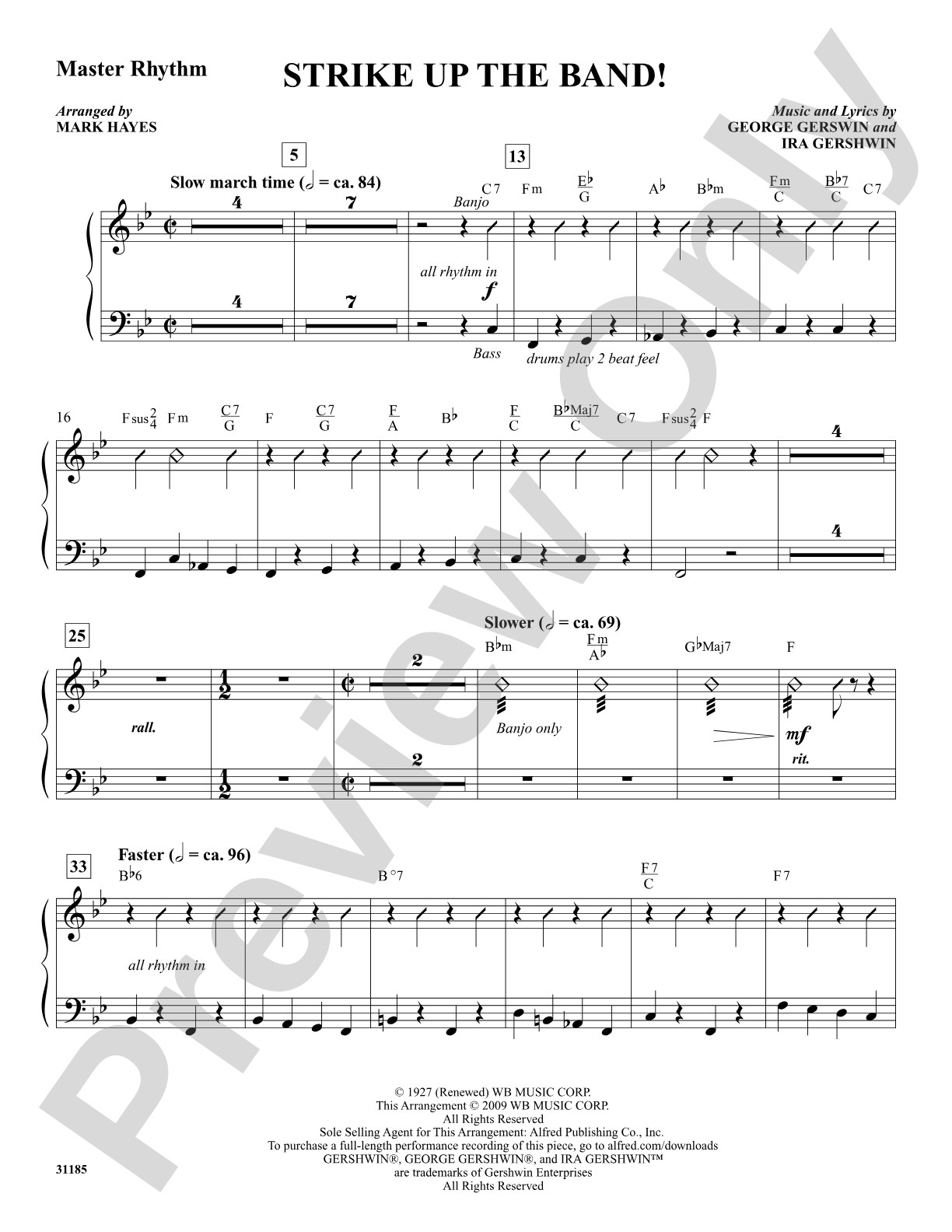 Strike Up the Band!: Master Rhythm: Choral SoundPax