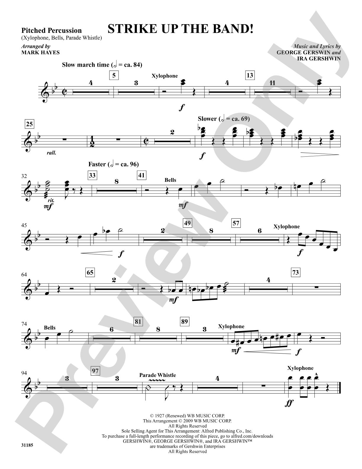 Strike Up the Band!: 1st Percussion: Choral SoundPax