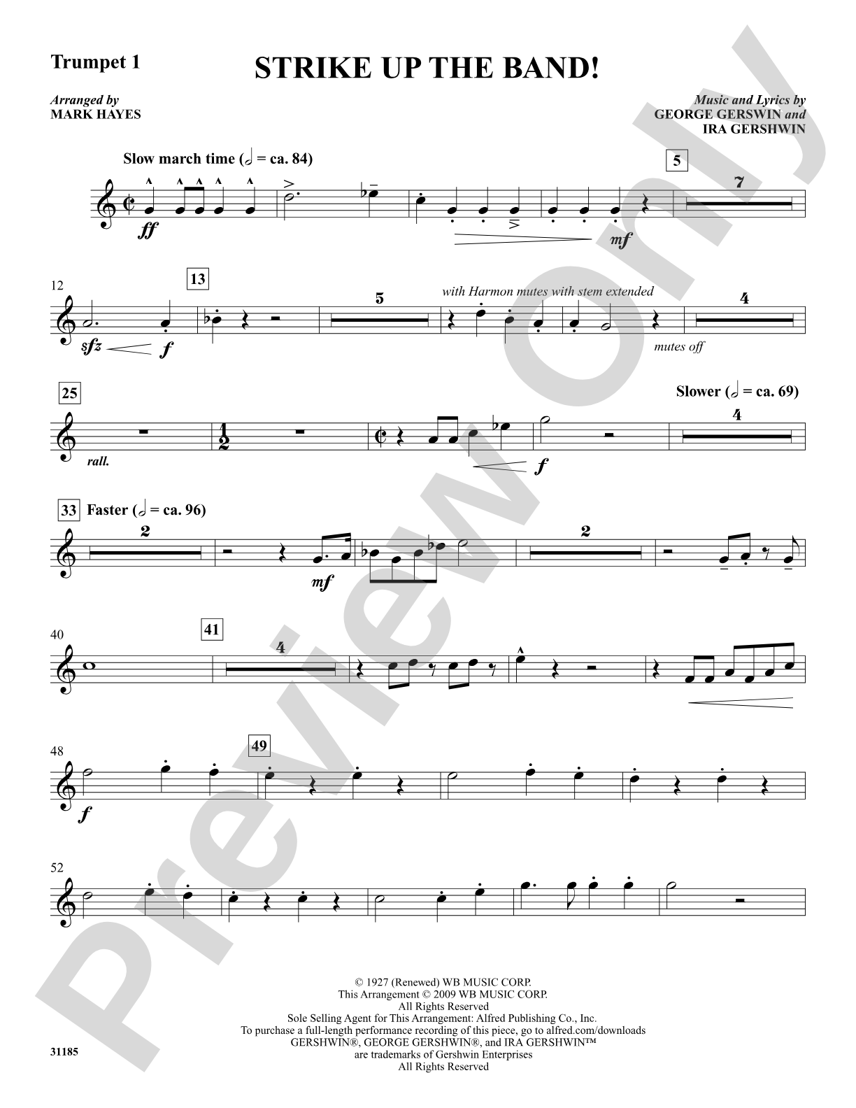 Strike Up the Band!: 1st B-flat Trumpet: Choral SoundPax