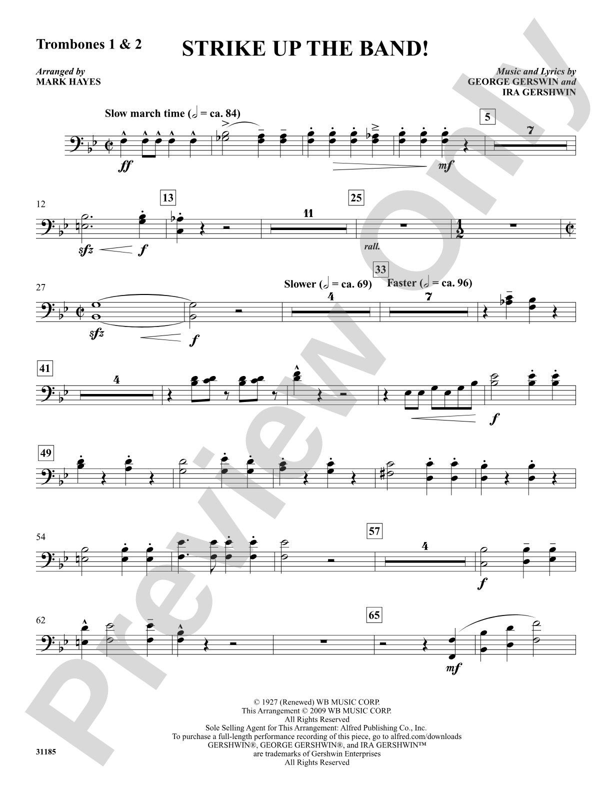 Strike Up the Band!: 1st & 2nd Trombones: Choral SoundPax